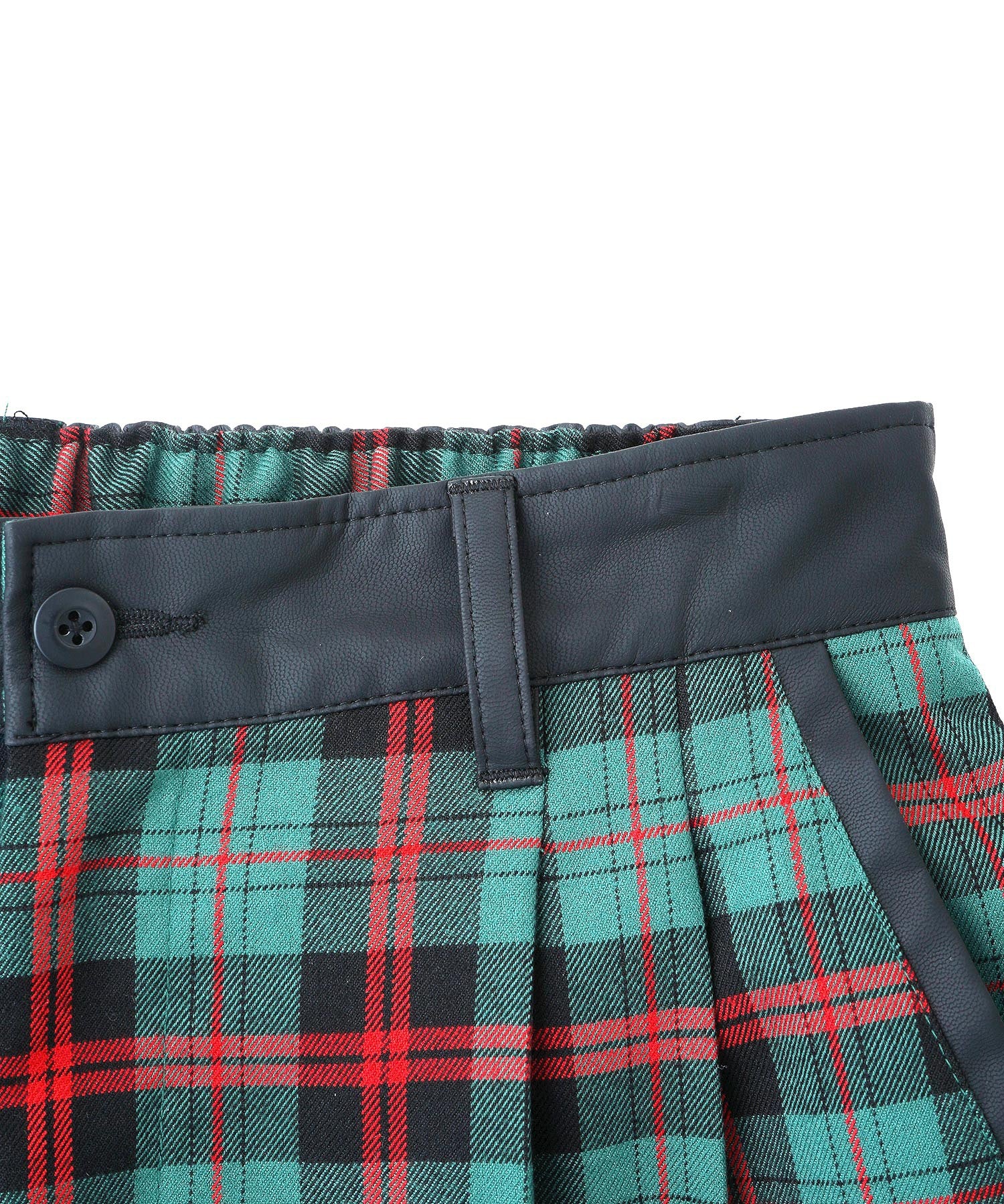 COMBINATION PLAID PANTS