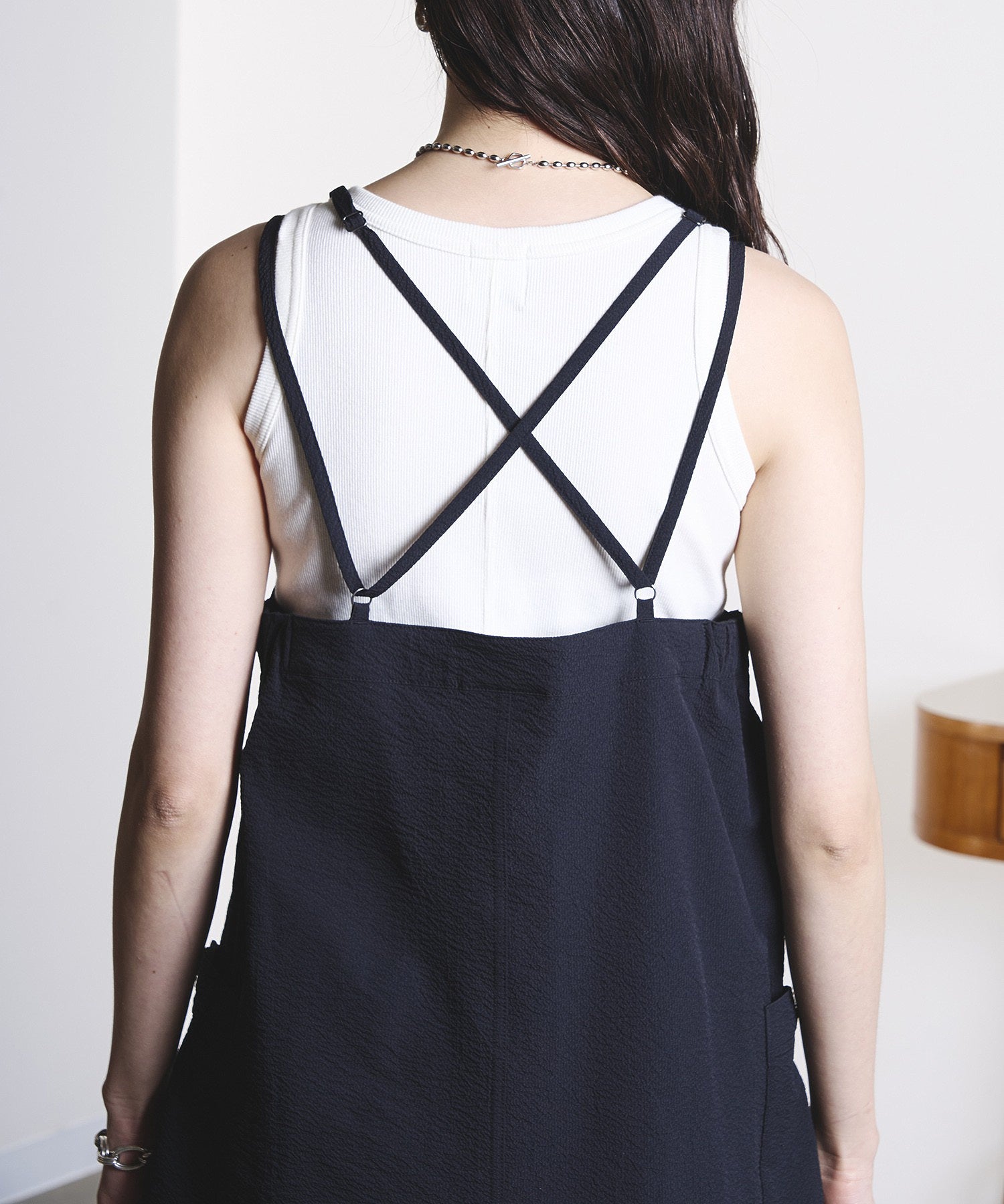 GENE HEAVENS x THOUSAND MILE/NARROW BACK STRAP DRESS