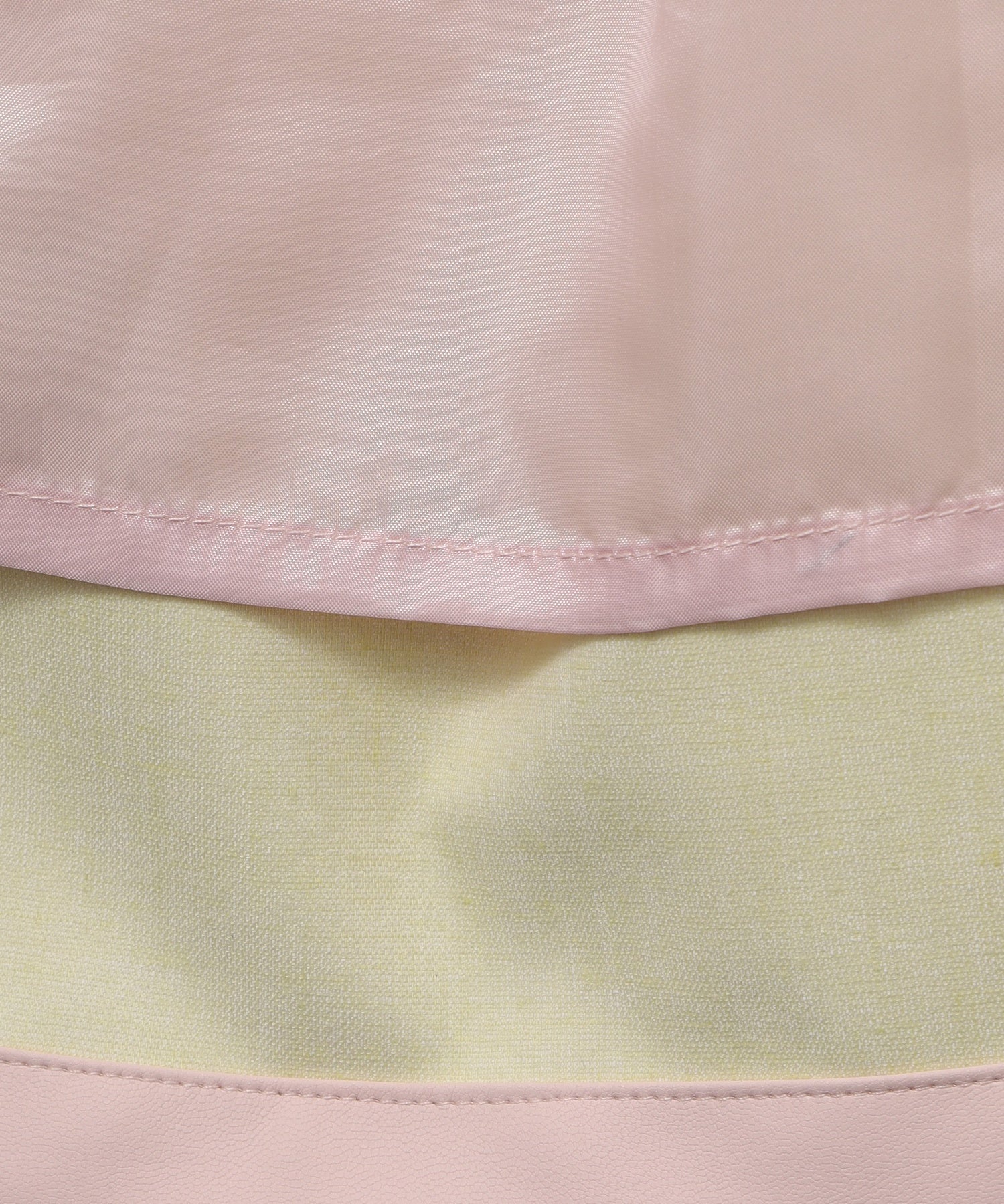 FAUX LEATHER TUCK DRESS