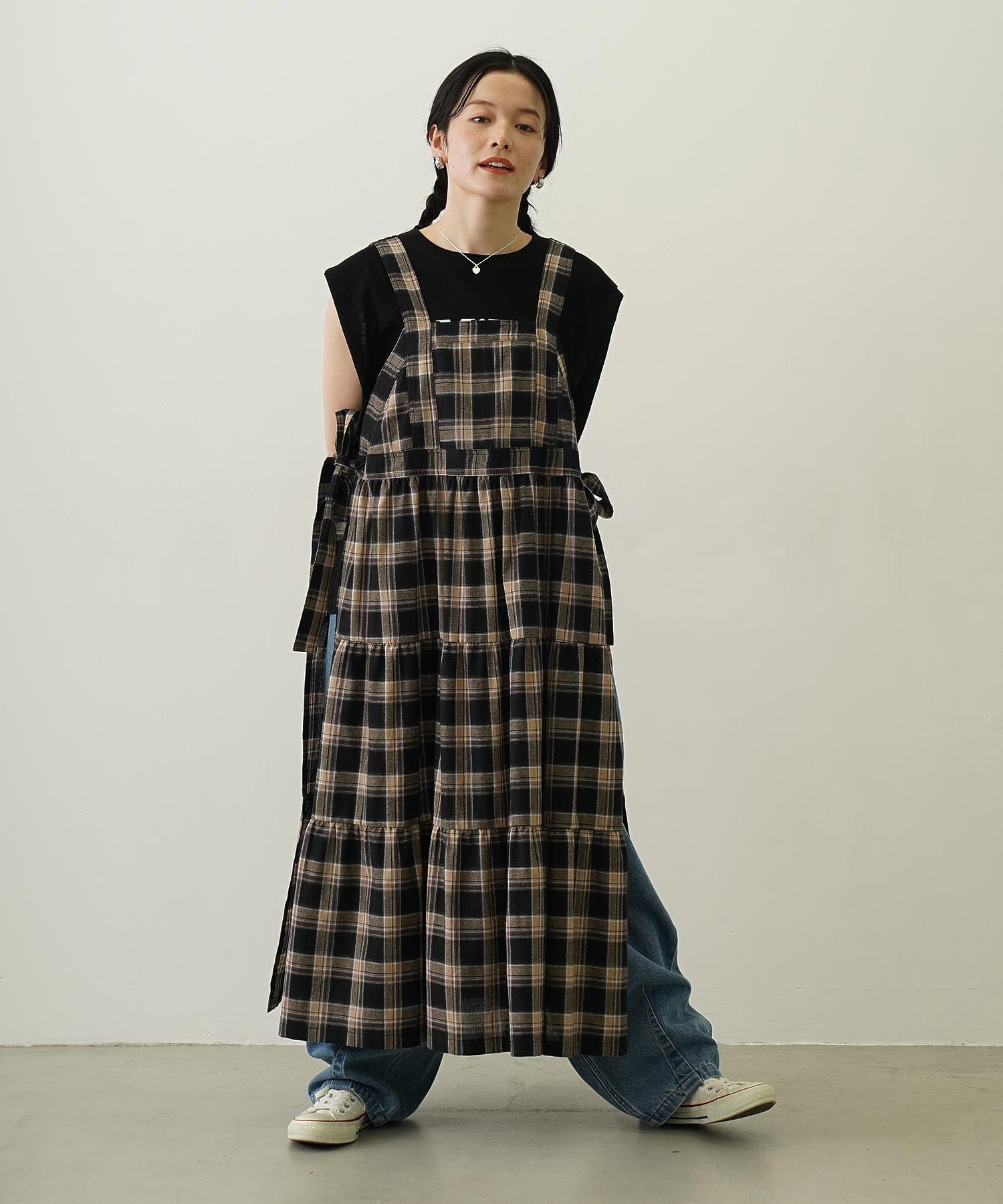 APRON TIERED DRESS