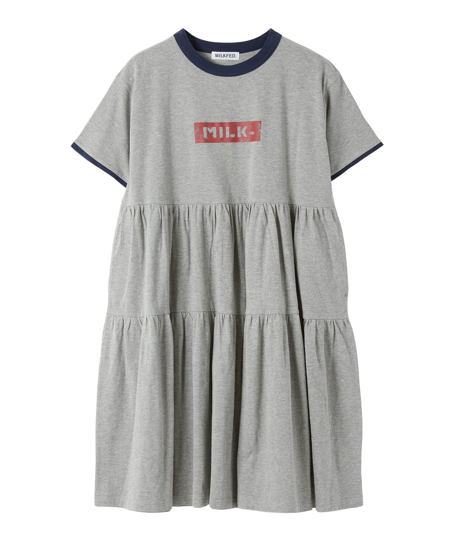 BAR LOGO TIERED DRESS
