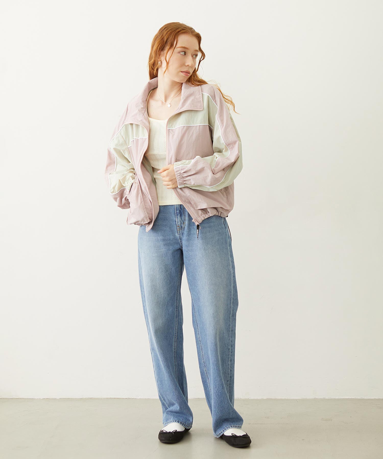 CUTOUT LOGO TRACK JACKET