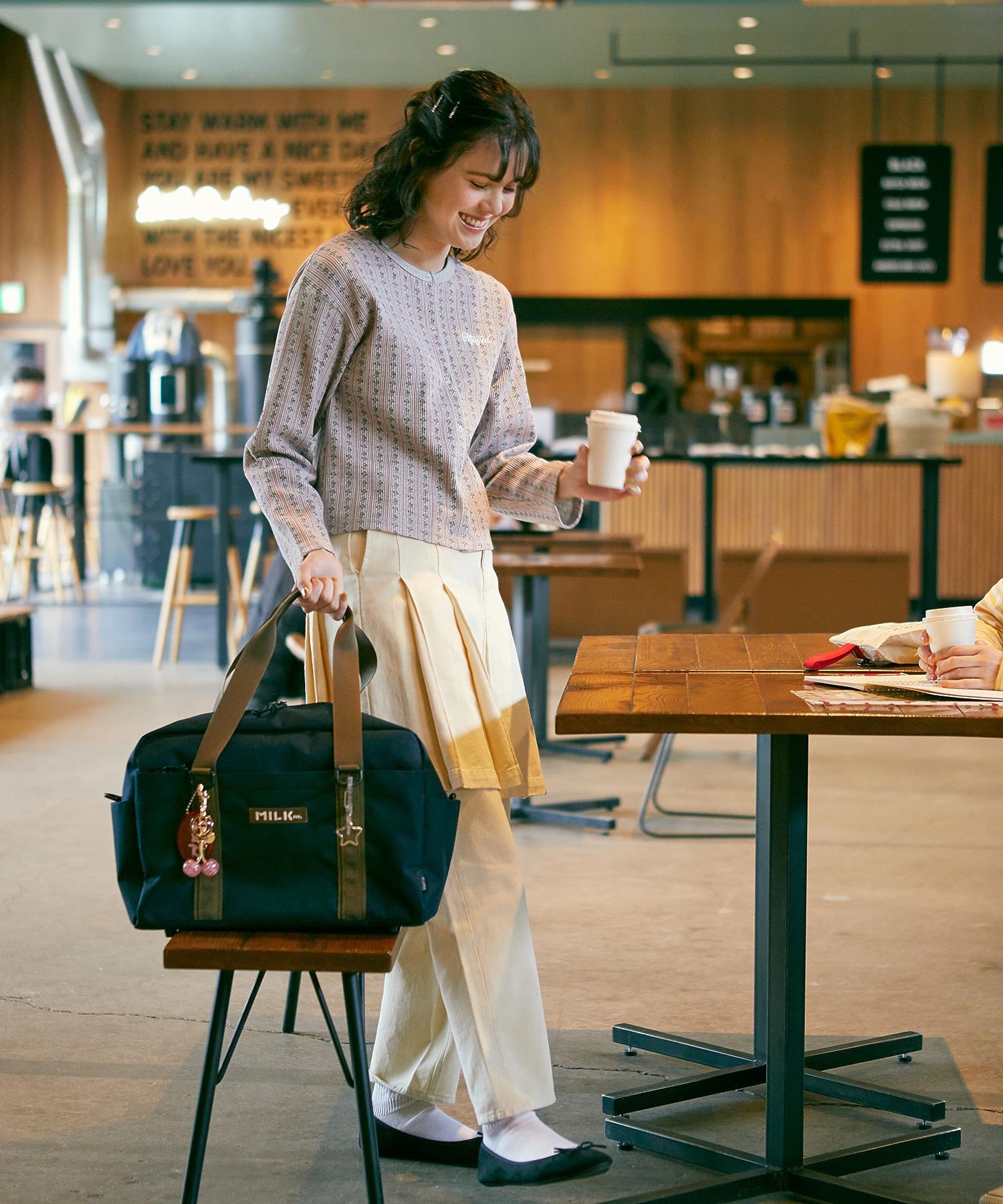 GLITTER CHERRY  KEYCHAIN