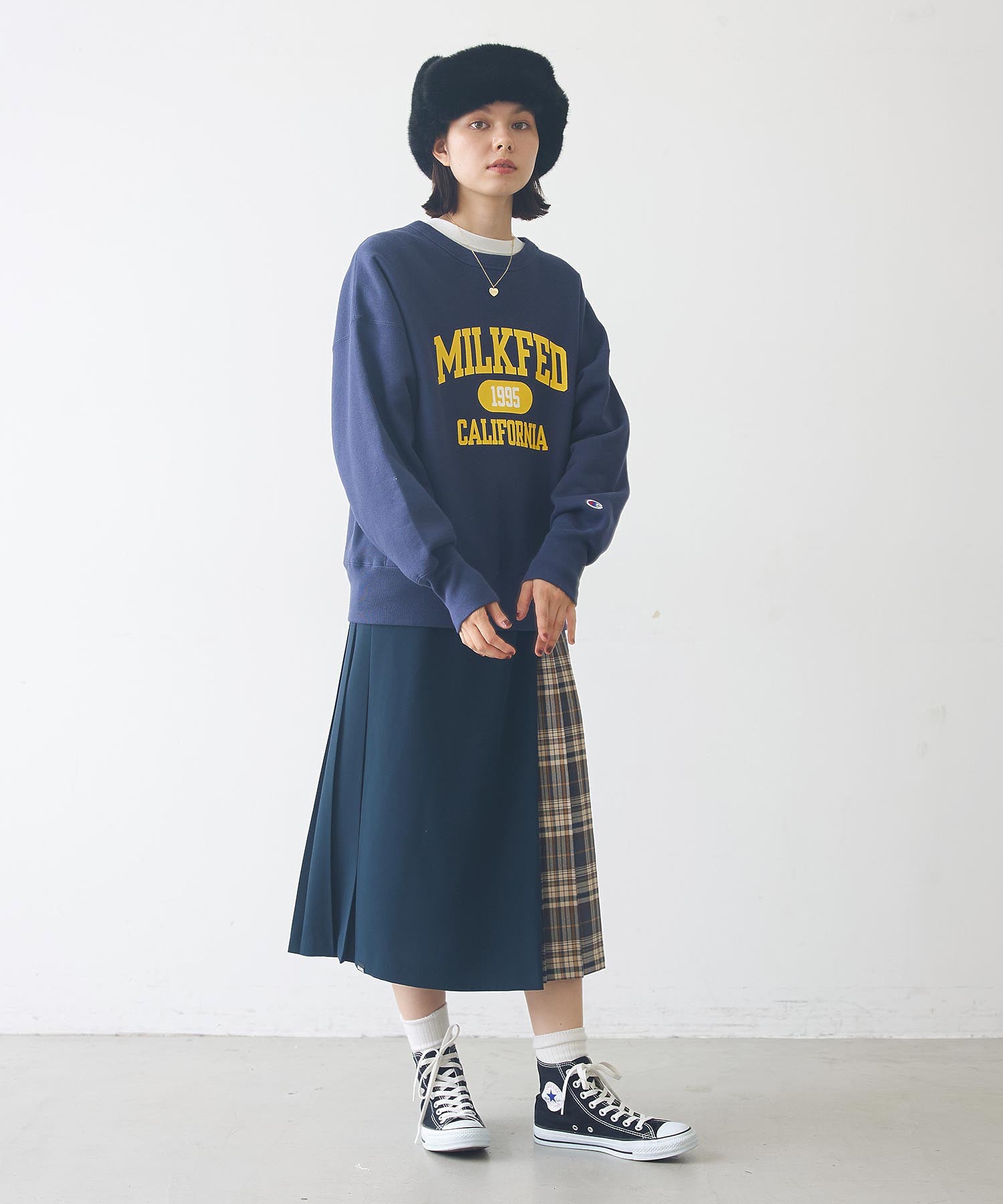 MILKFED.×CHAMPION SWEAT TOP