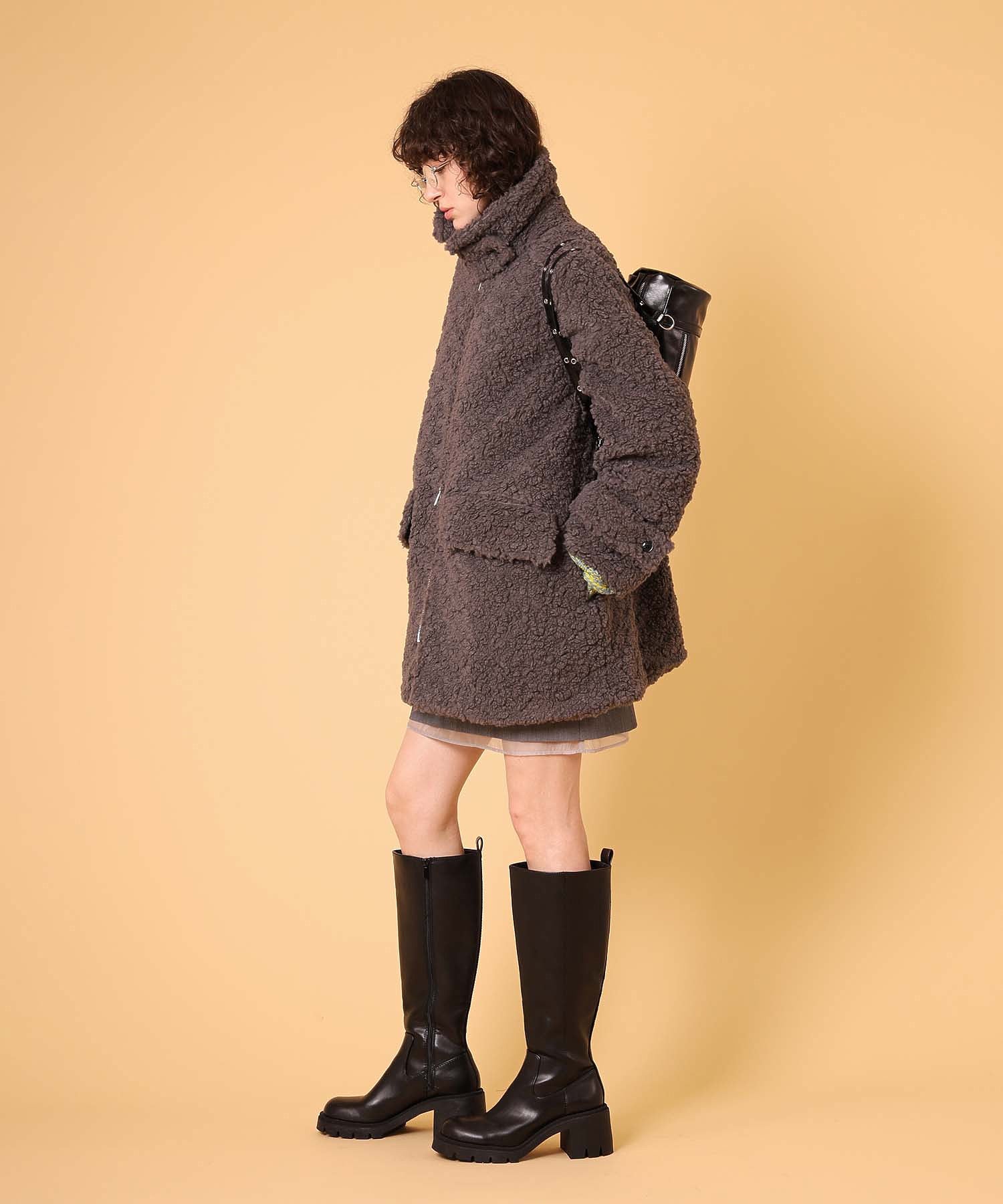 ボアハーフコート