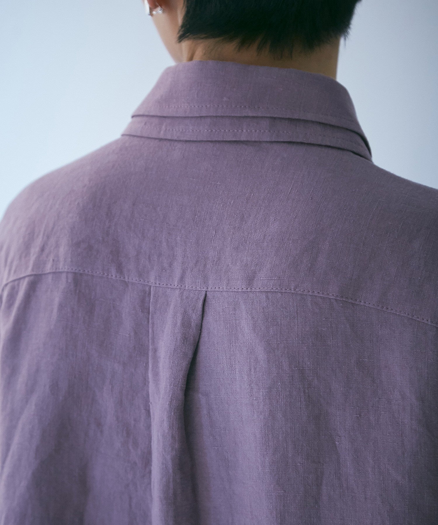 ボタンダウン ダブルネックシャツ