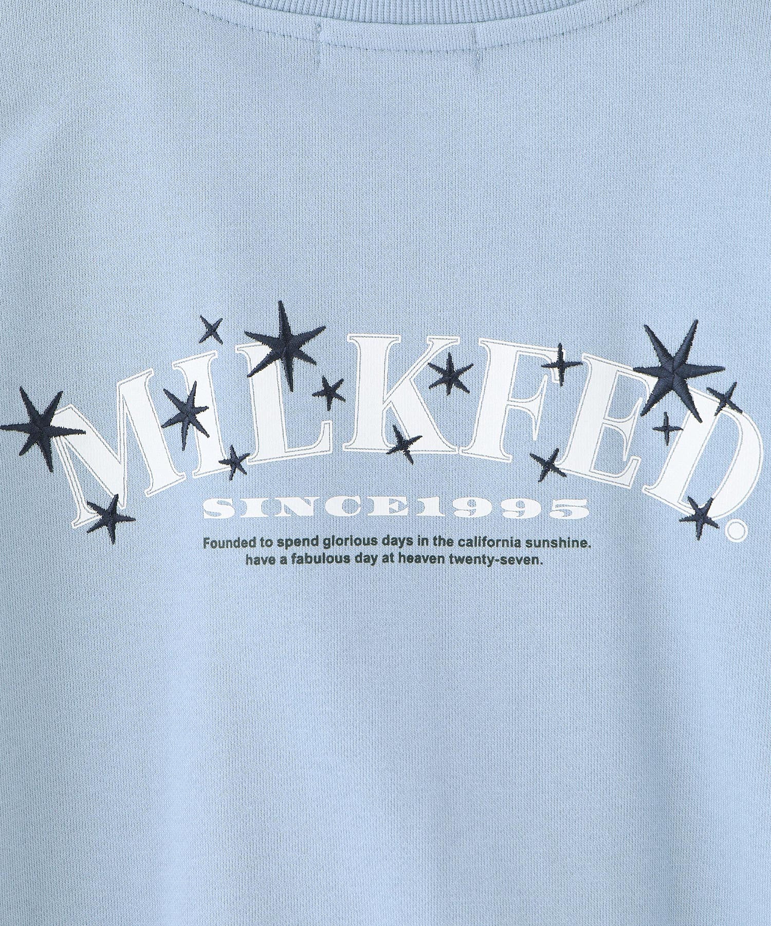 STARS AND LOGO WIDE CREW SWEAT