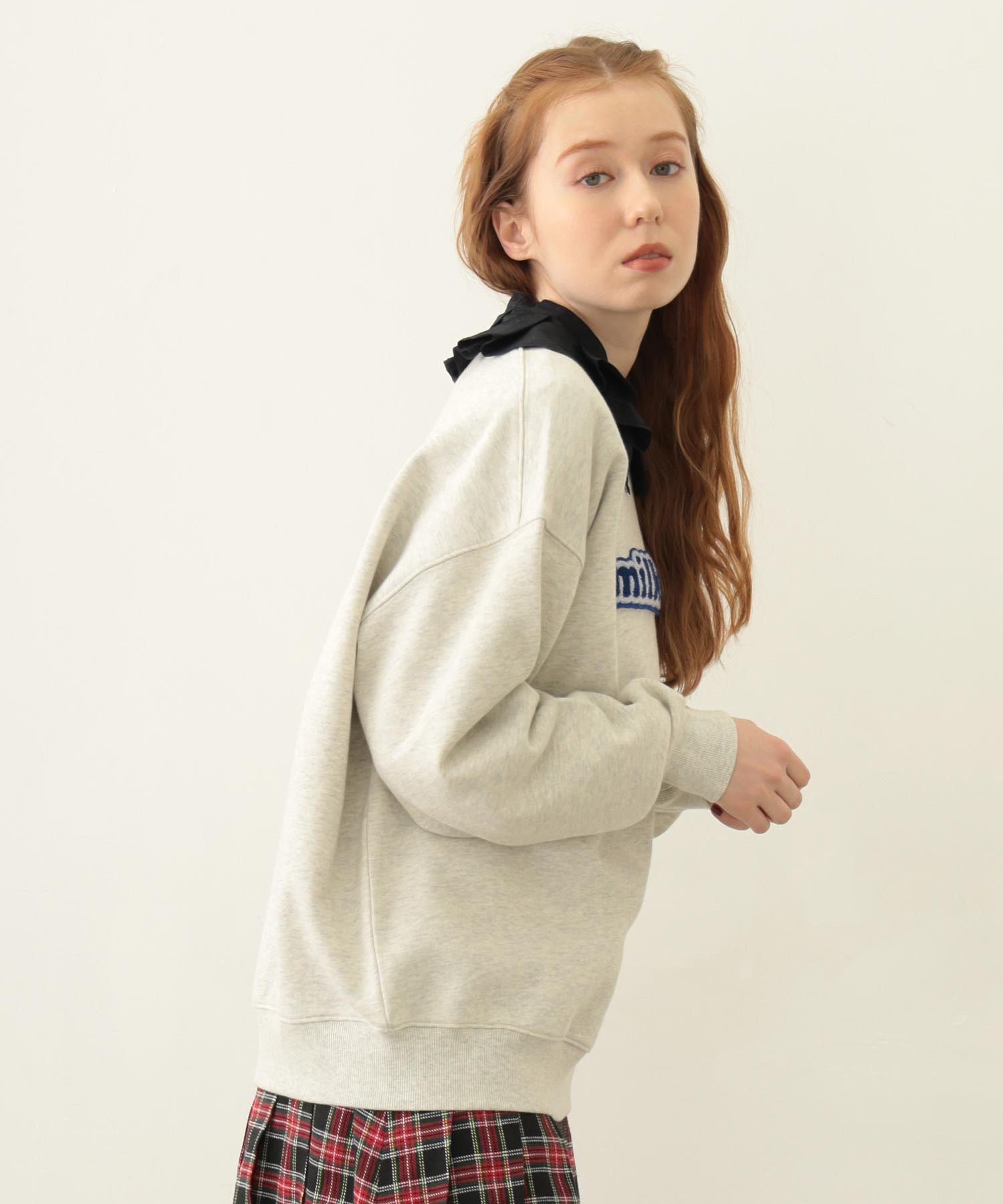 COOPER LOGO WIDE CREW SWEAT TOP