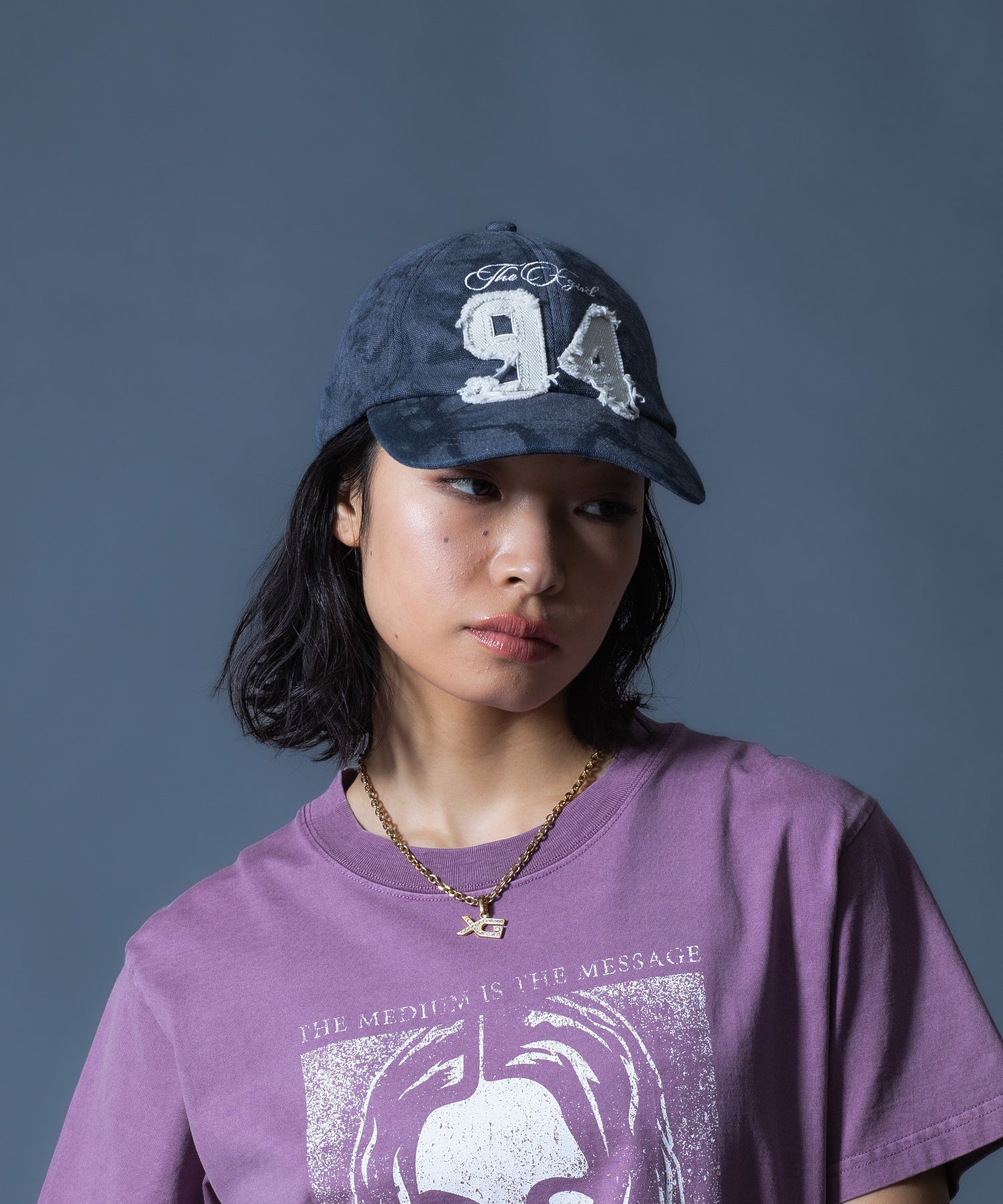 FADED NUMBER LOGO 6PANEL CAP