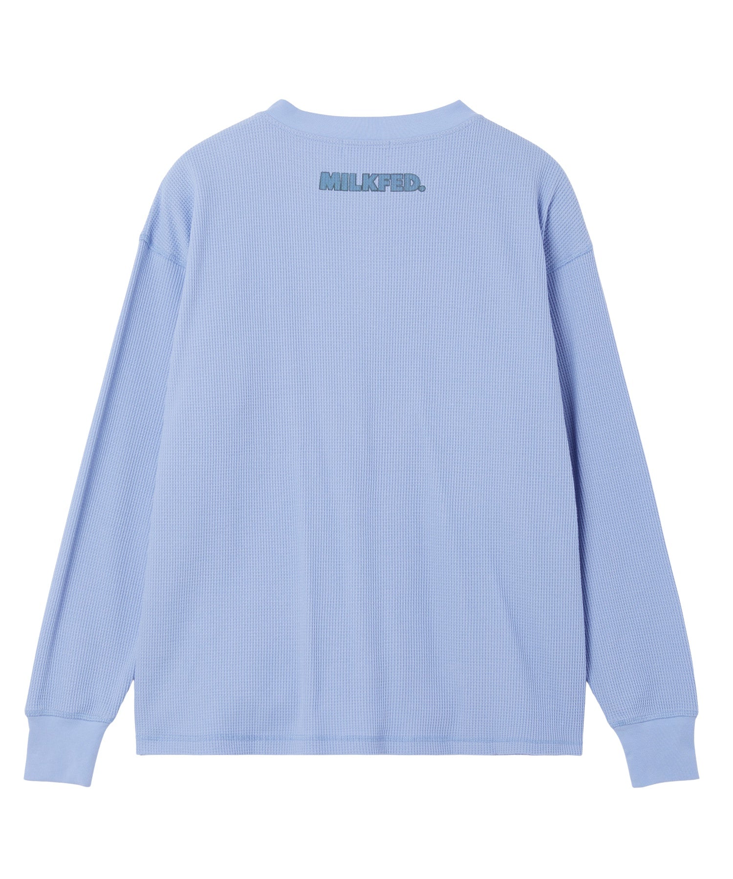 HENLEY NECK GRAPHIC L/S TOP