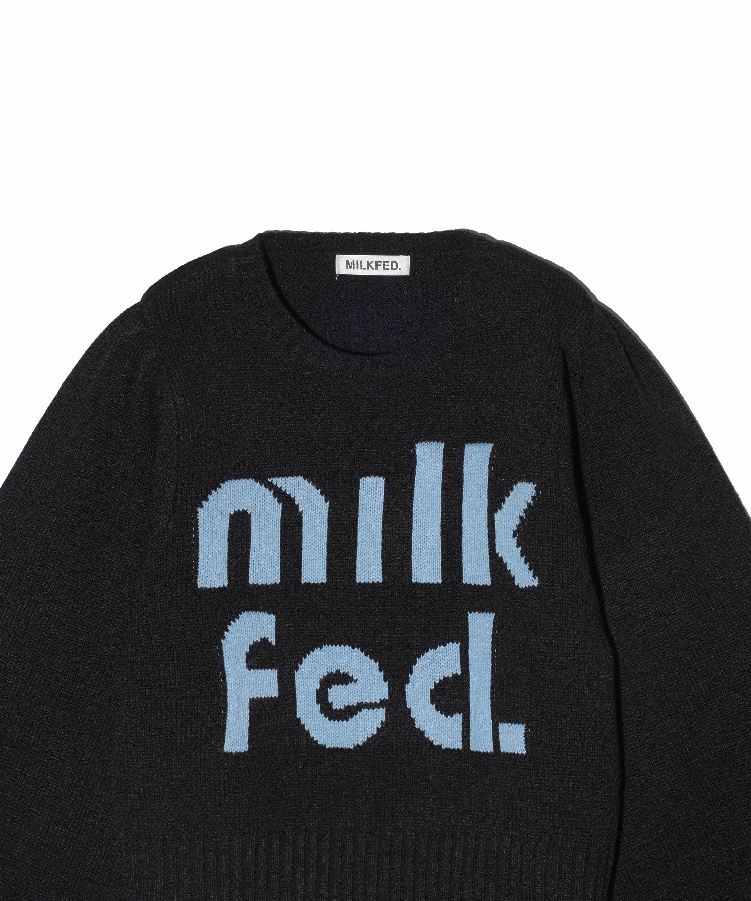 MILKFED LOGO KNIT TOP