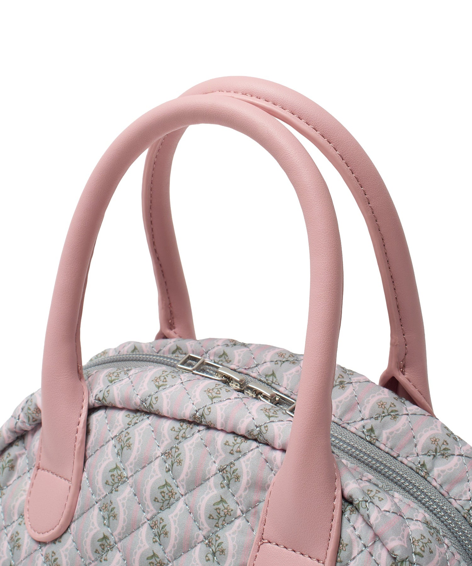 STRIPED FLOWER QUILTED BAG