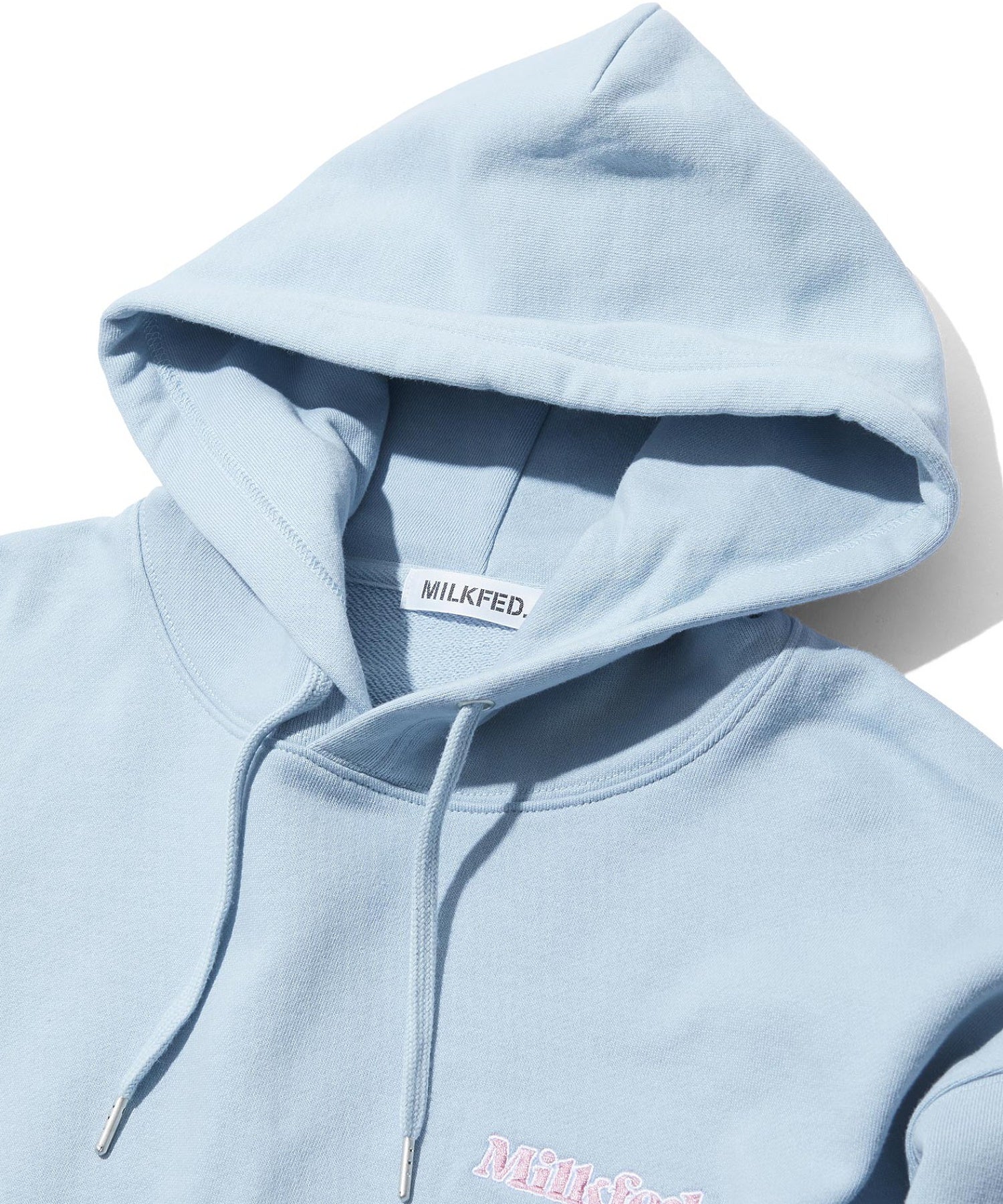 RIBBON EMBROIDERY SWEAT HOODIE
