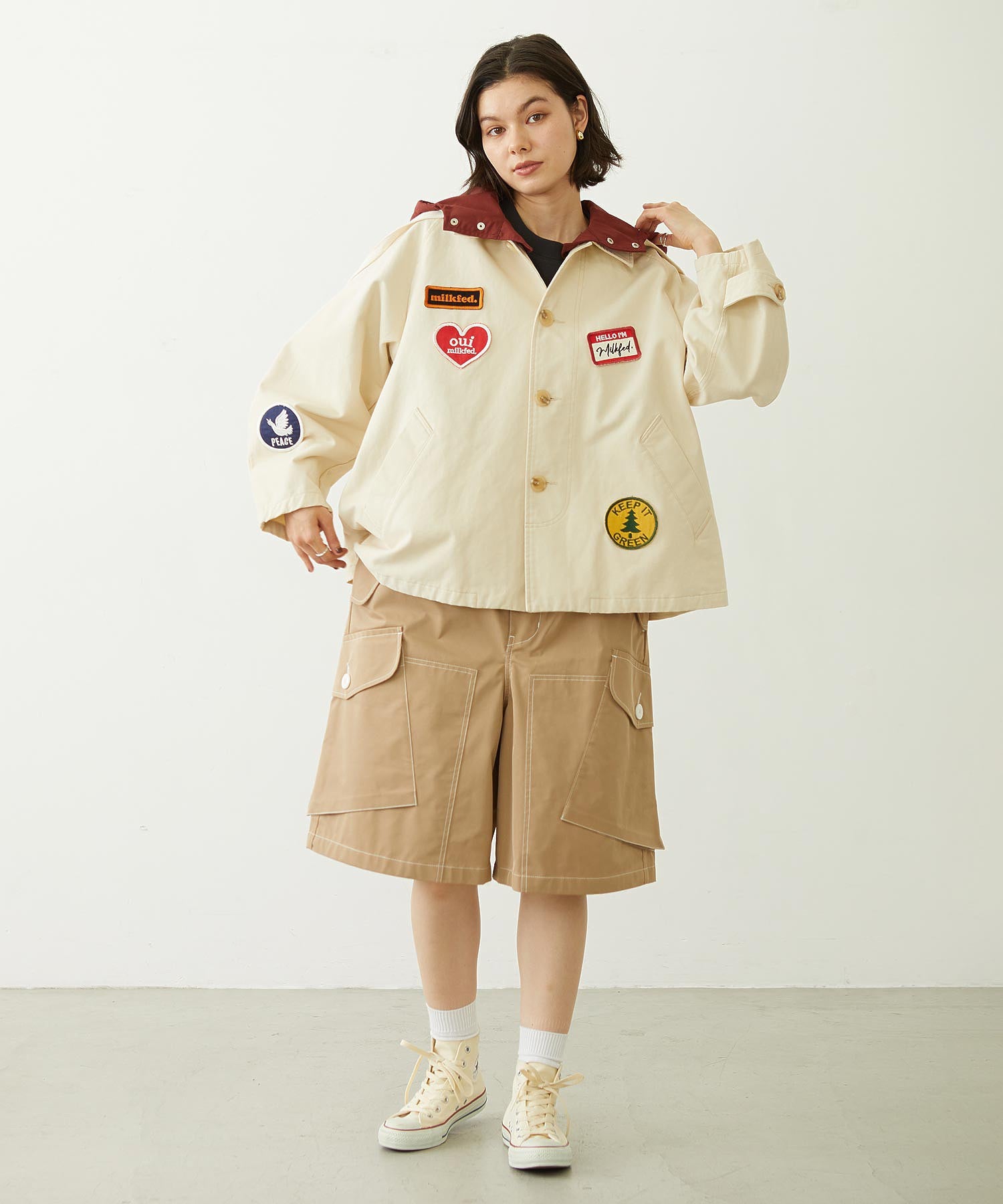 PATCH HOODED JACKET