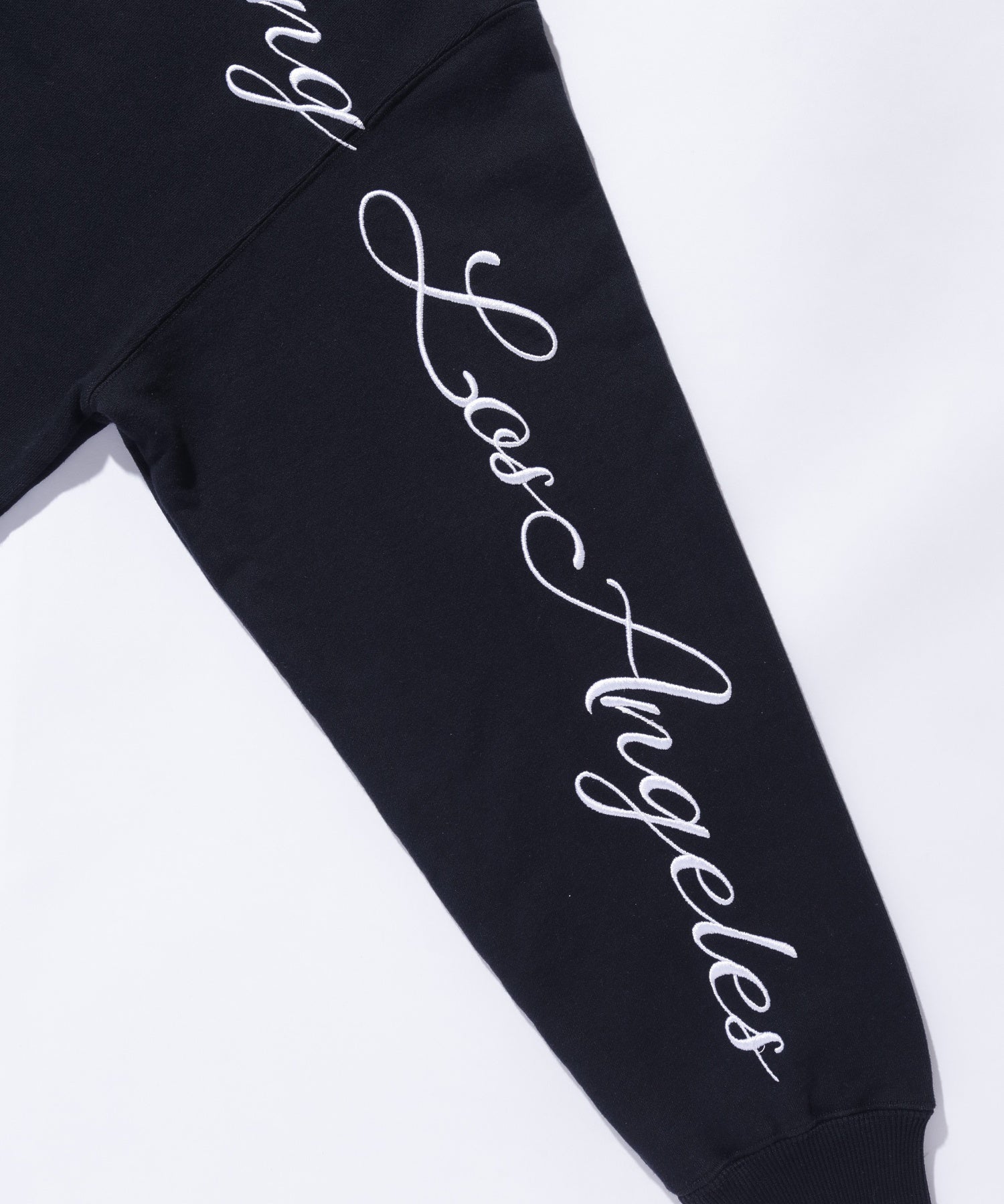 CURSIVE ZIP UP HOODED SWEATSHIRT