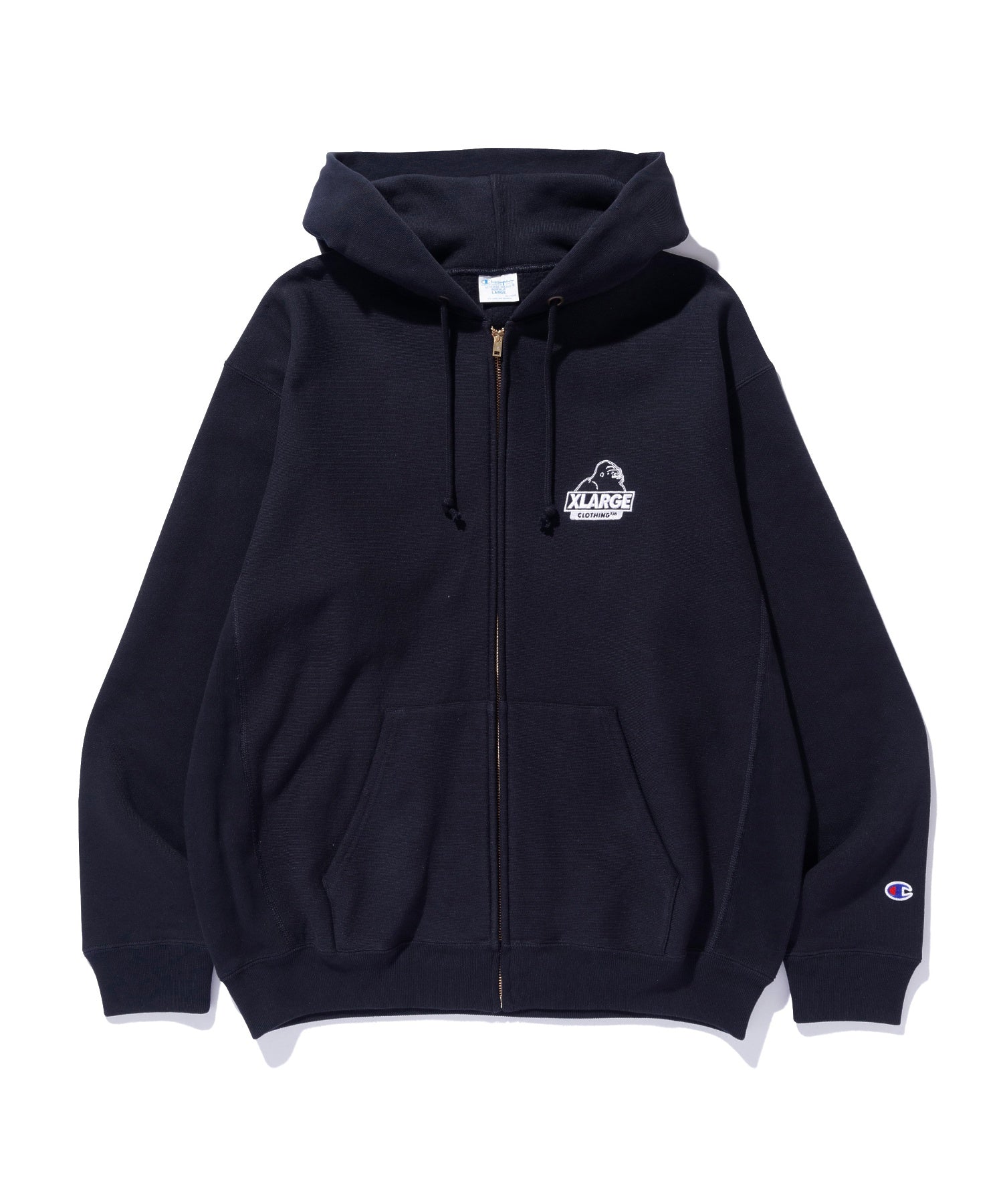 XLARGE×Champion REVERSE WEAVE ZIP UP HOODED SWEATSHIRT