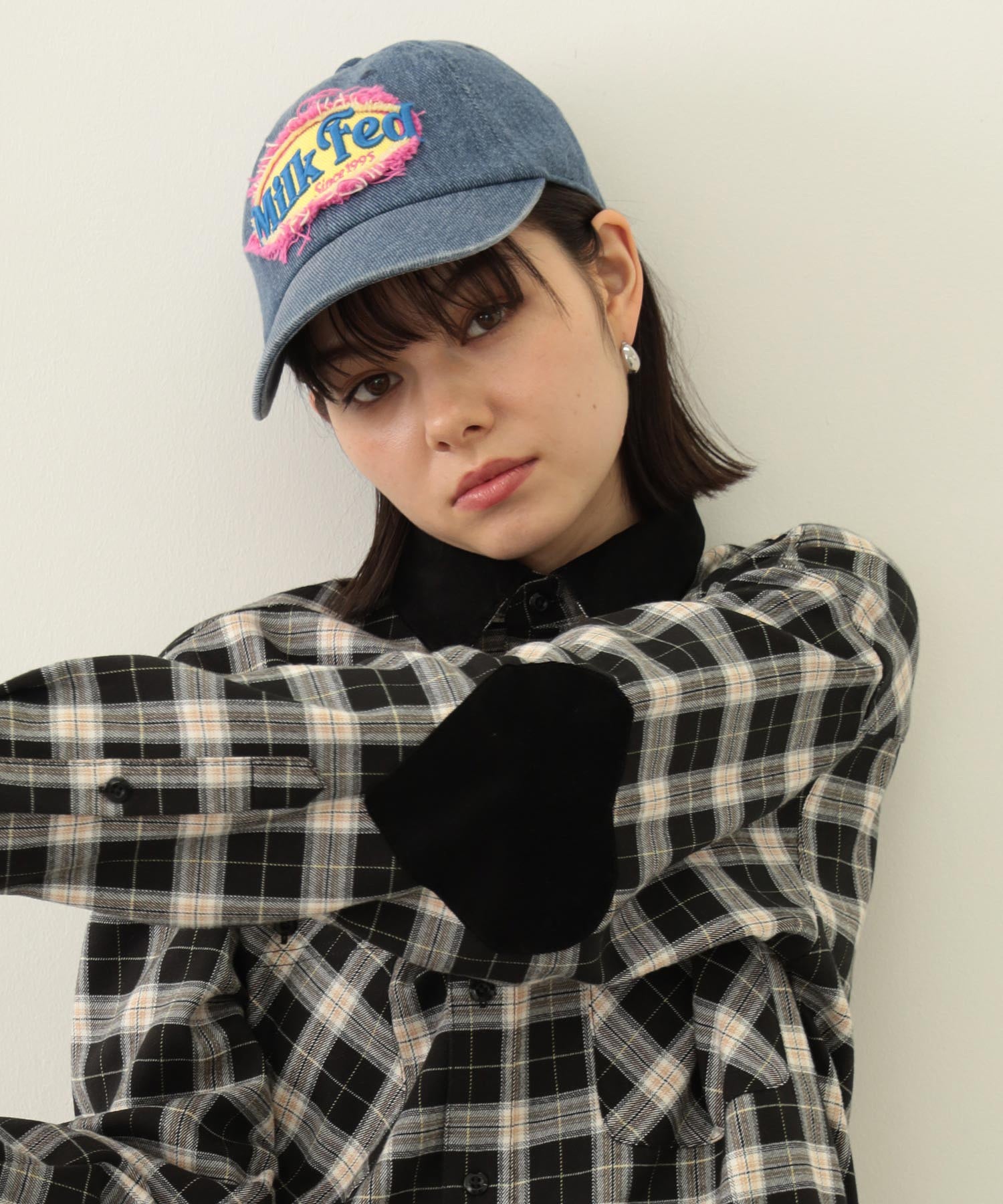 FRAYED LOGO PATCH CAP