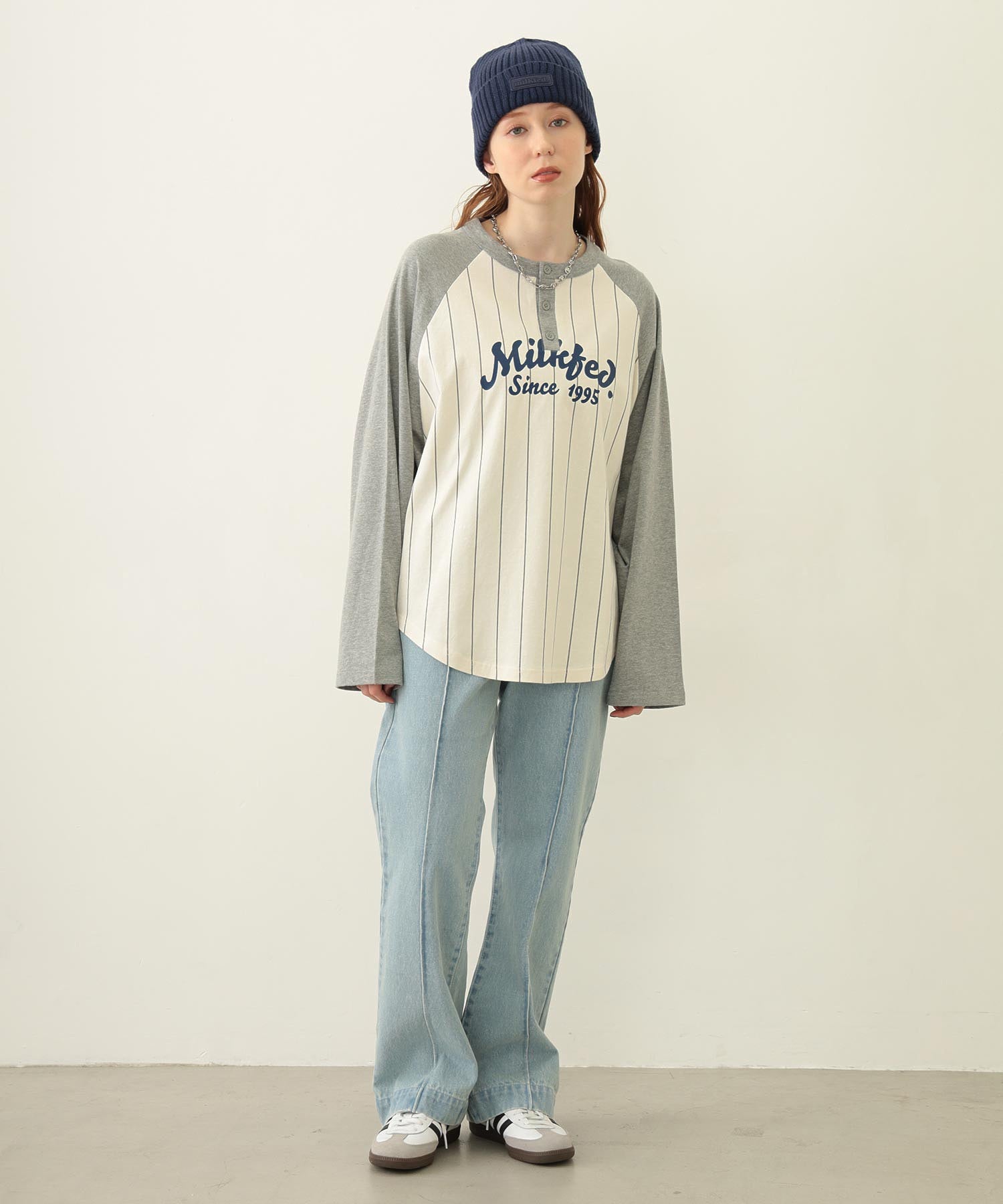 RUBBER PATCH KNIT CAP