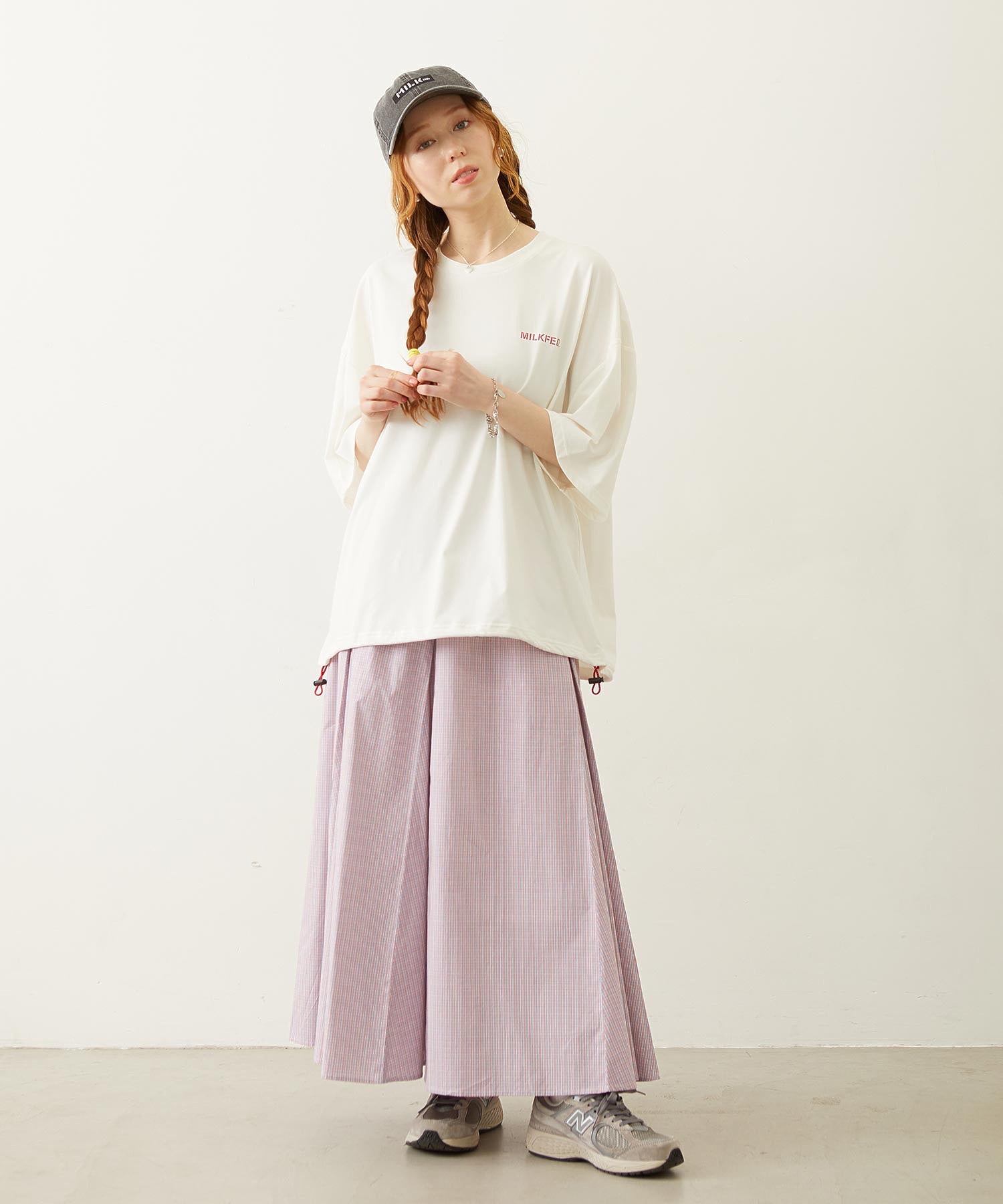 MILKFED. DRAWSTRING BIG S/S TEE