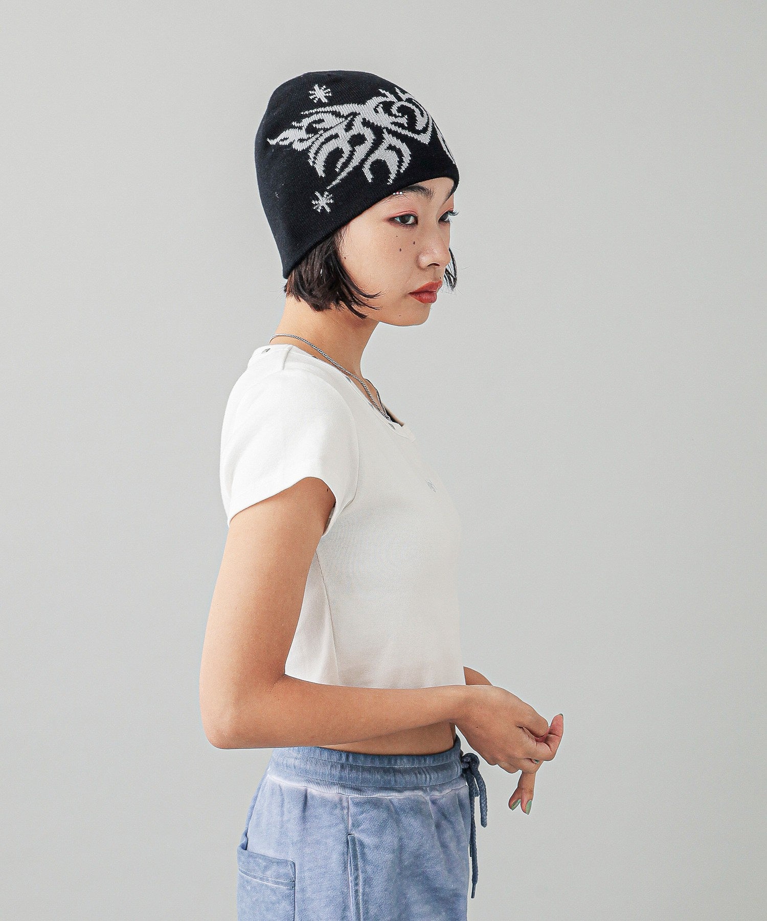 TRIBAL BUTTERFLY JACQUARD BEANIE