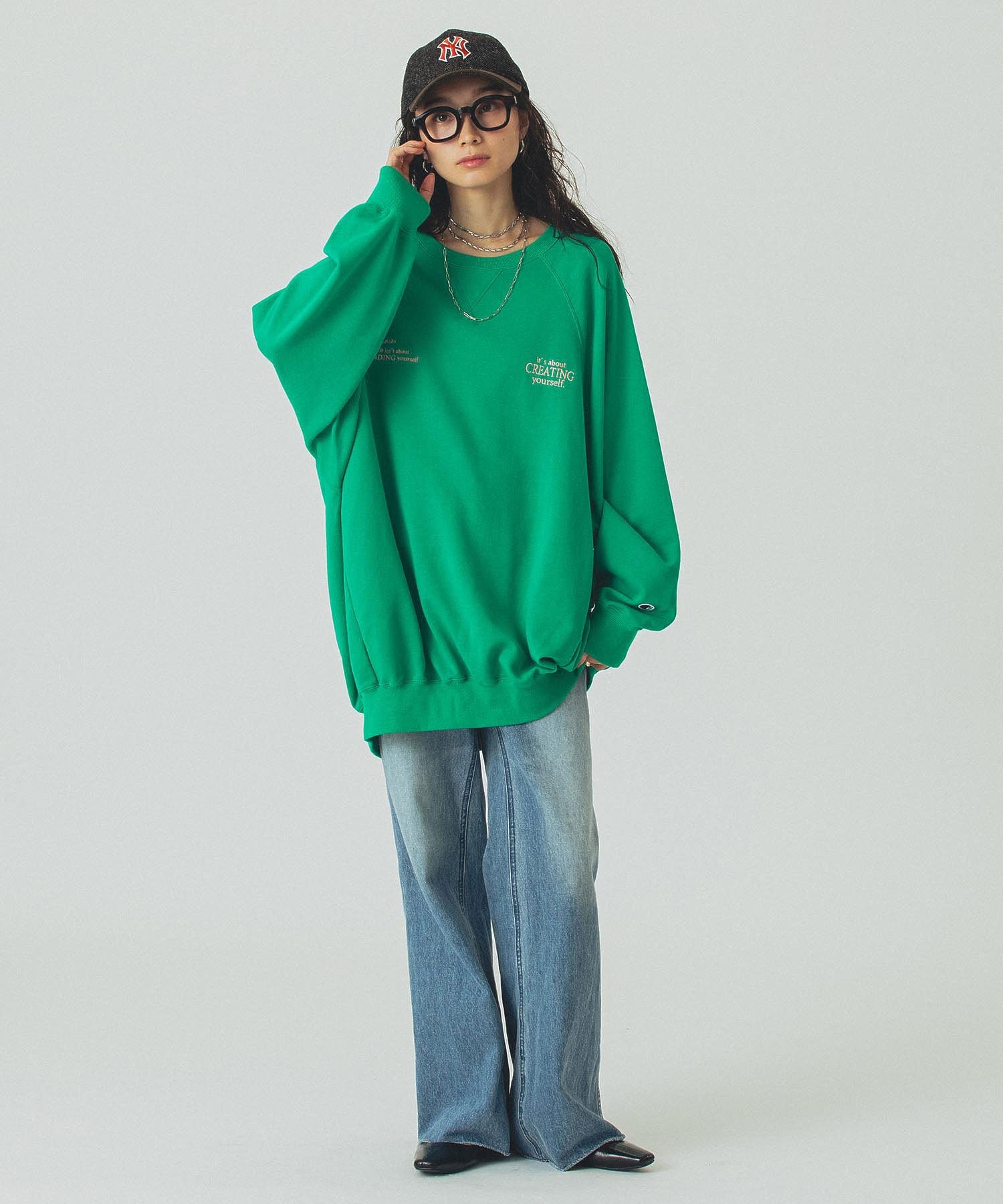 model:161cm 着用サイズ:ONE SIZE