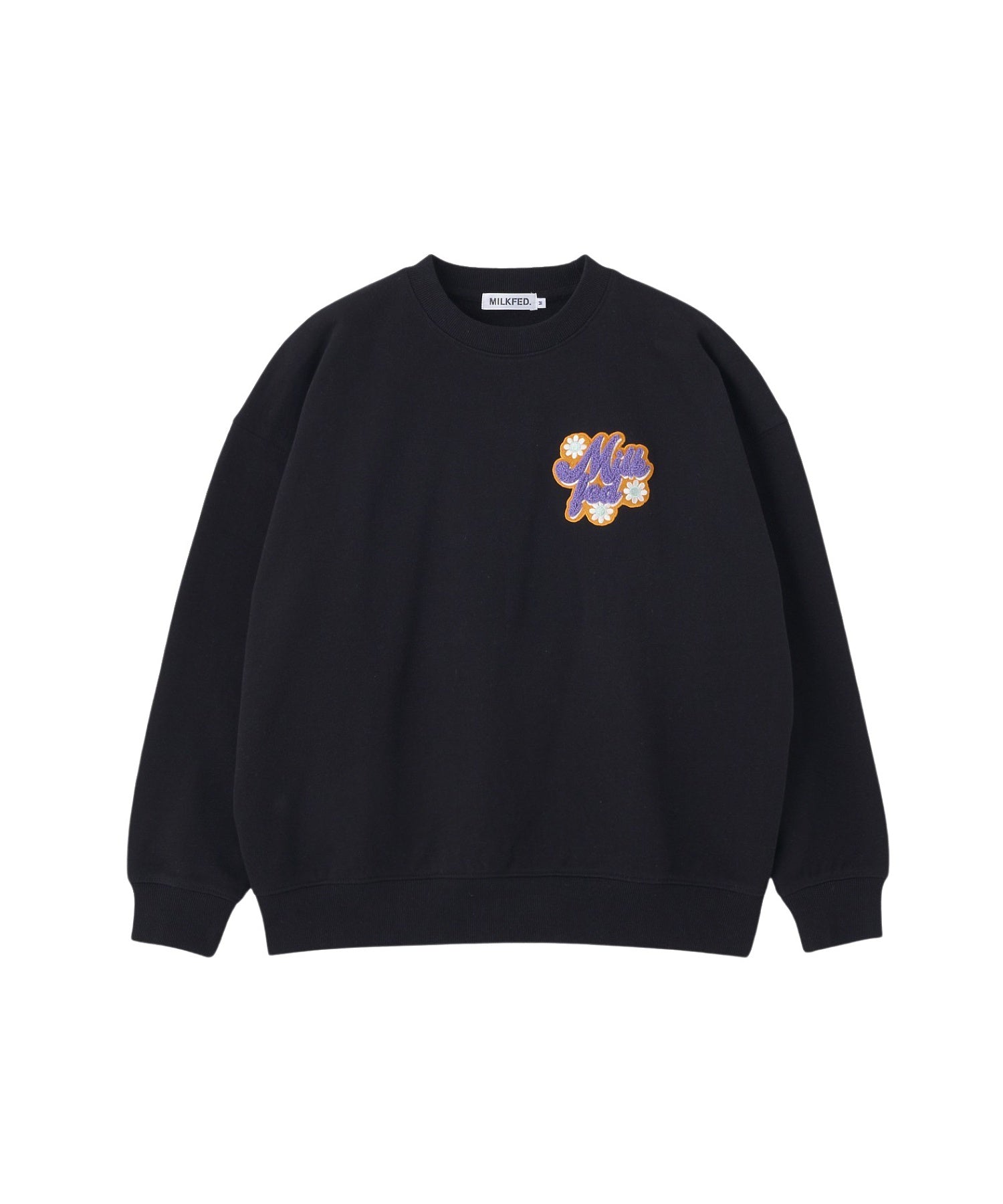 FLOWER LOGO CHENILLE EMBROIDERY SWEAT TOP