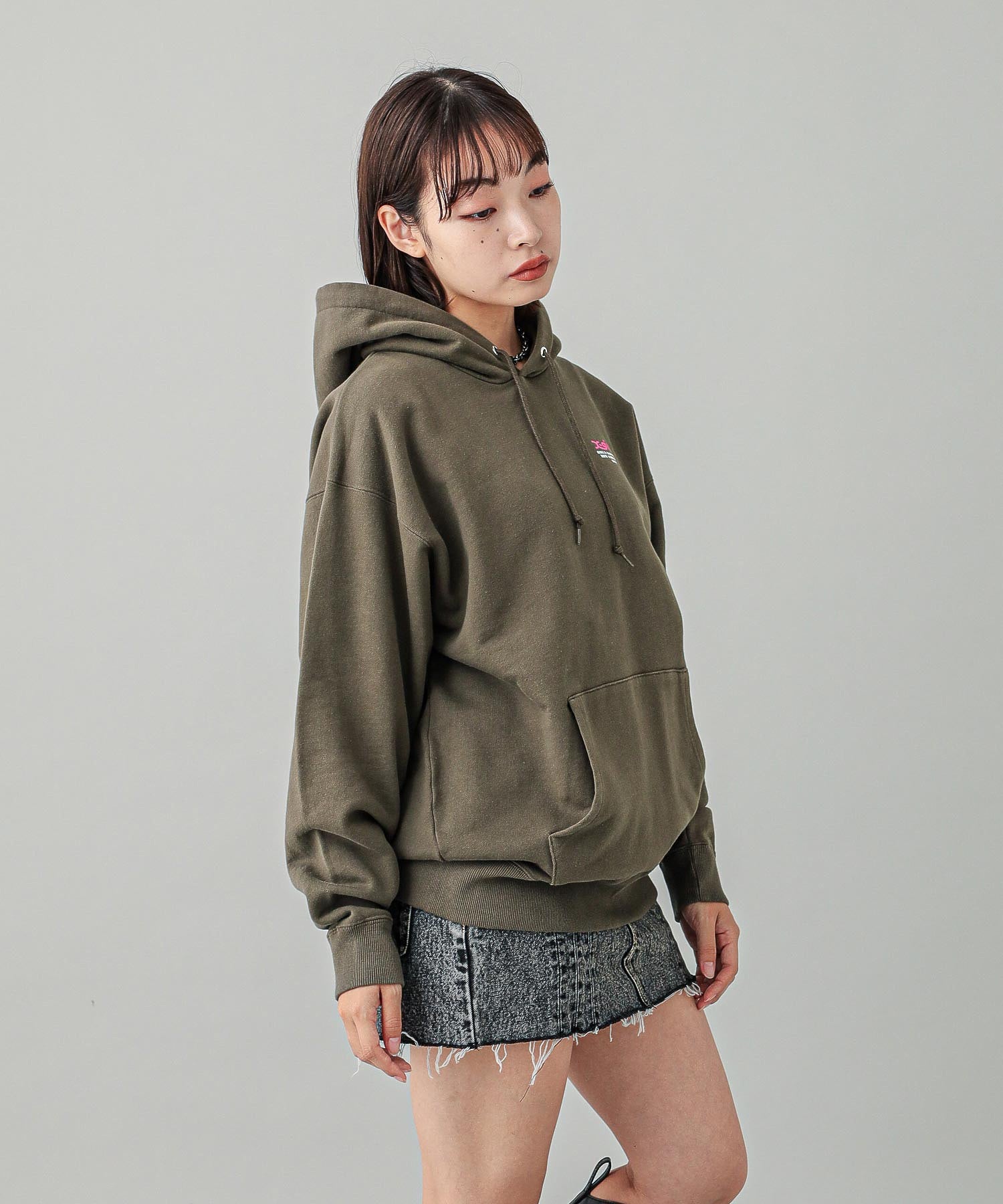 X-girl FACE POSTER SWEAT HOODIE