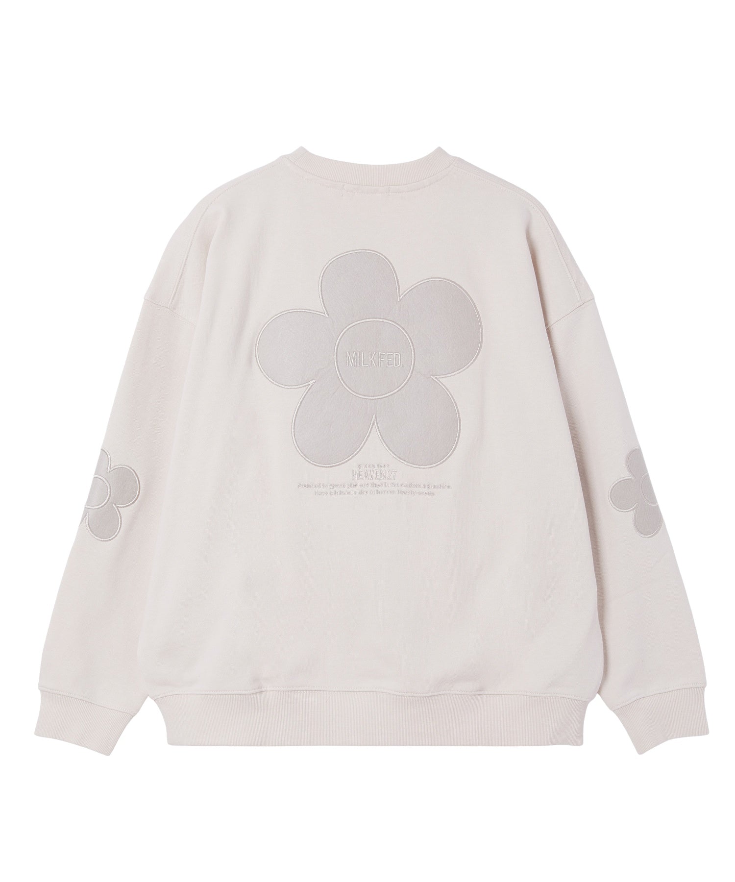FLOWER ELBOW PATCH SWEAT TOP