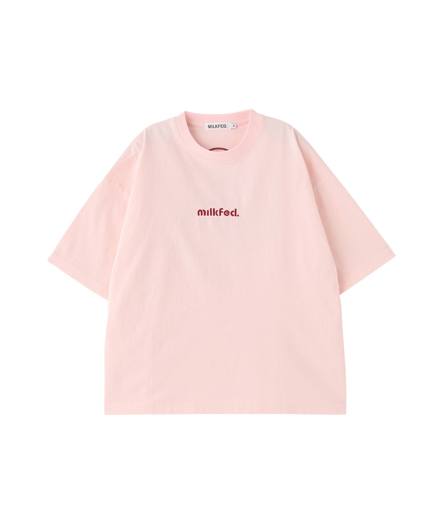 CUT OUT LOGO GINGHAM FLOWER WIDE S/S TEE