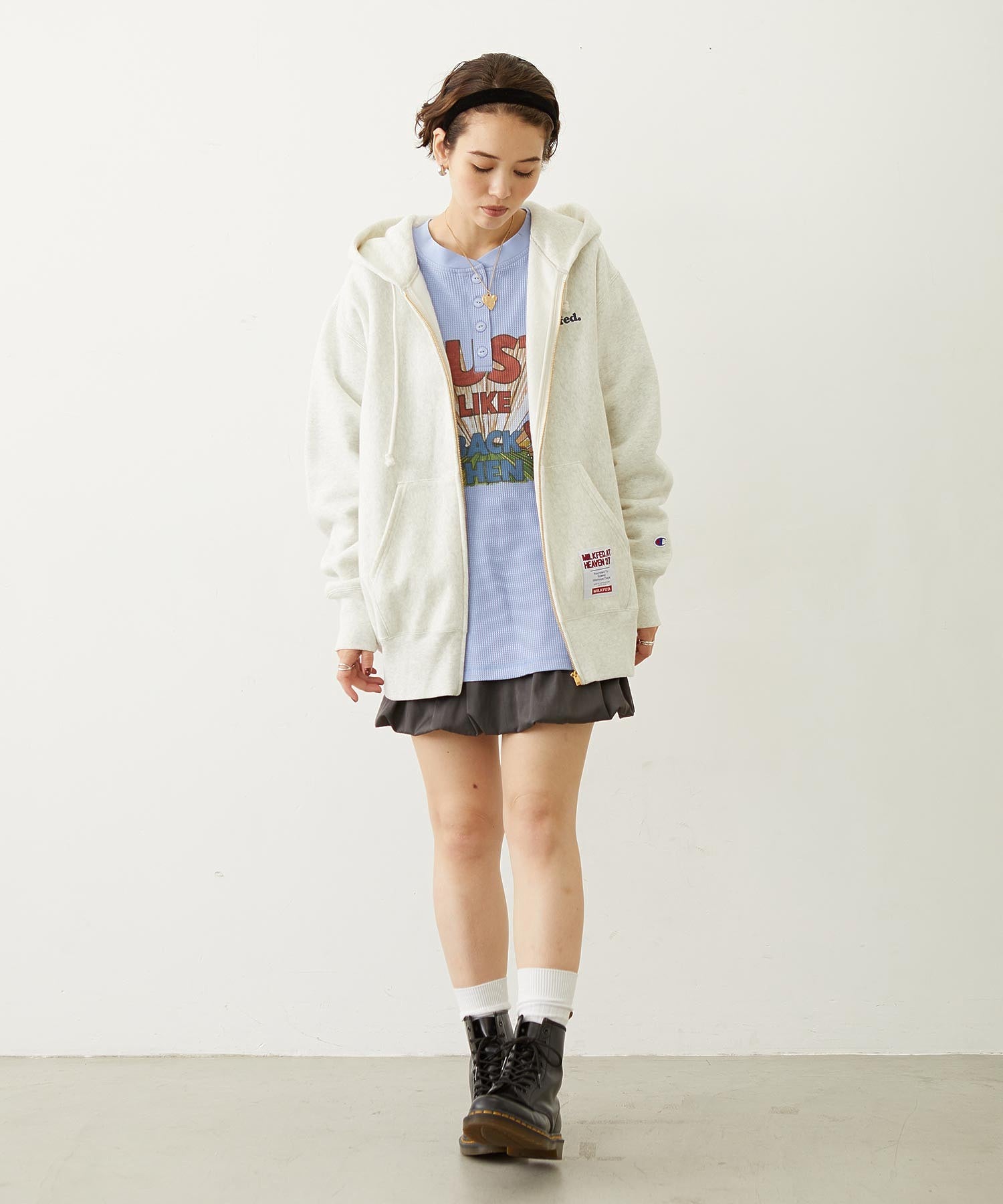 MILKFED.×CHAMPION SWEAT ZIP HOODIE