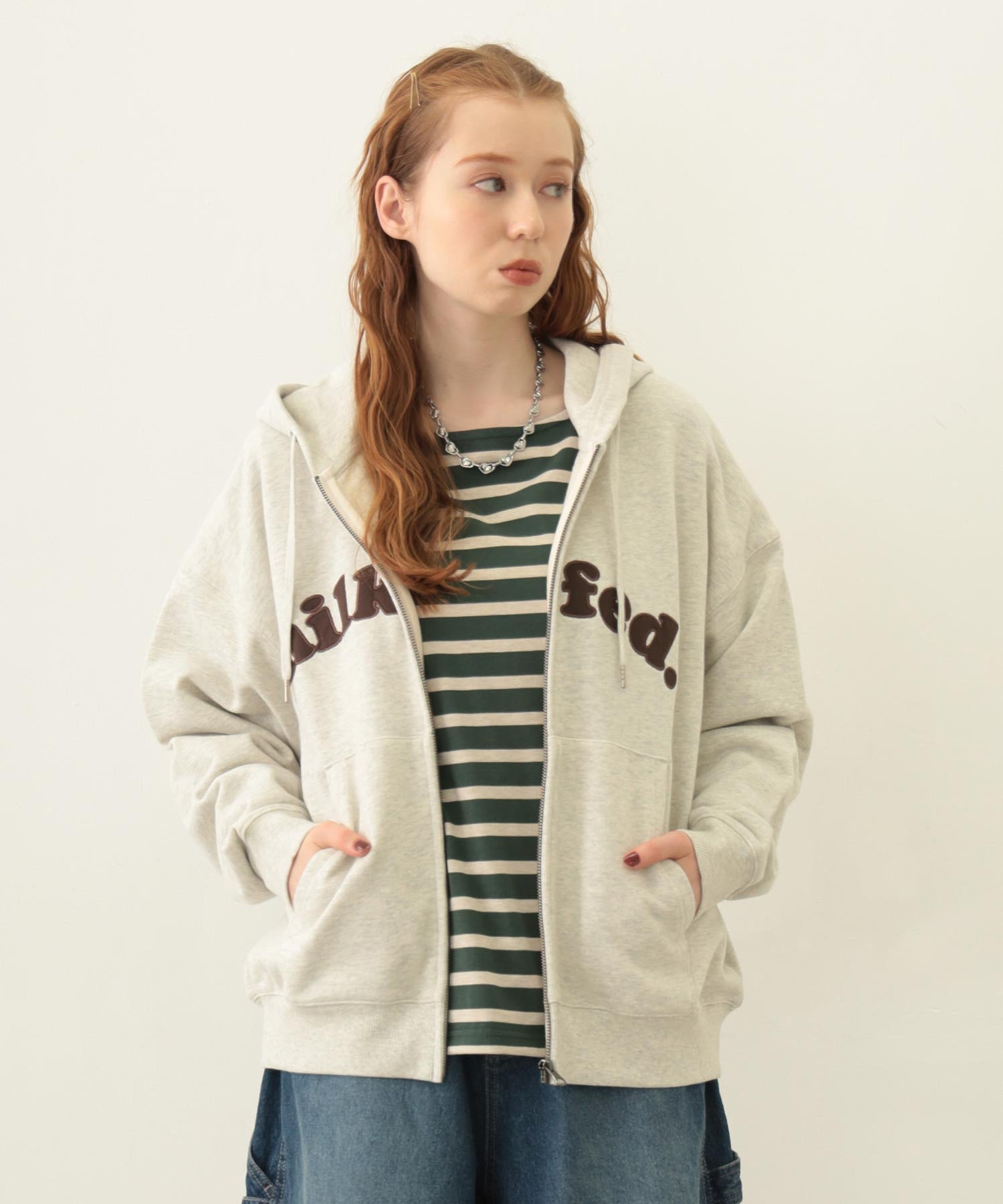 ARCH COOPER LOGO ZIP UP HOODIE