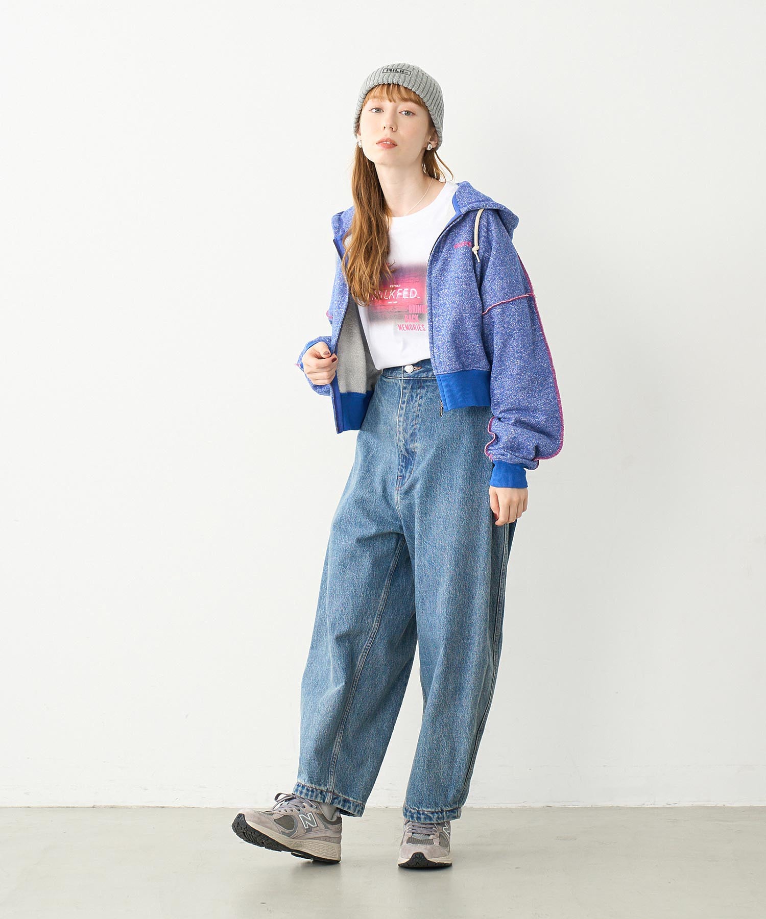 WIDE LEG BAGGY DENIM PANTS