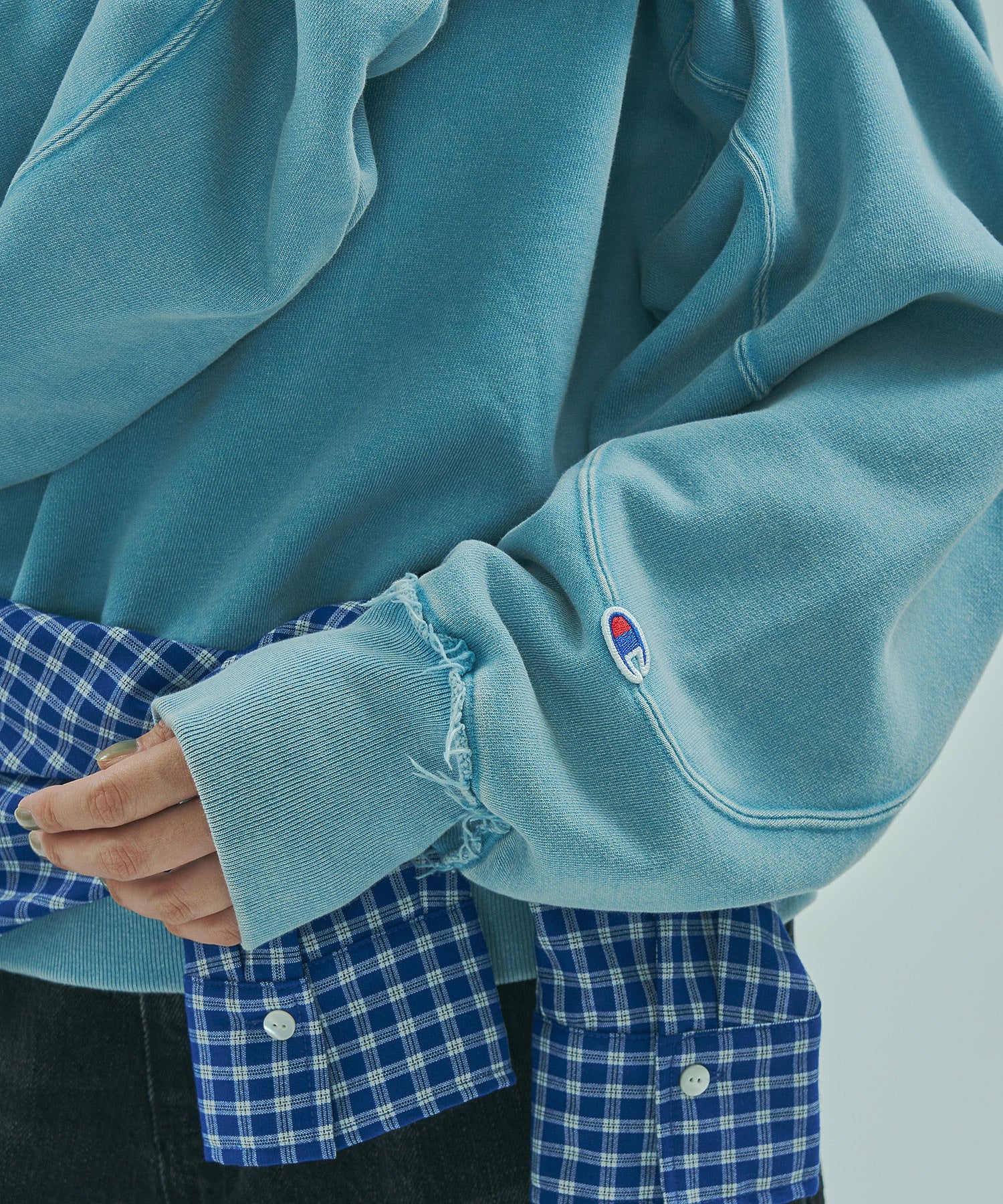 【Champion別注】ROSE BUD×Champion HEAVY WASH SWEAT