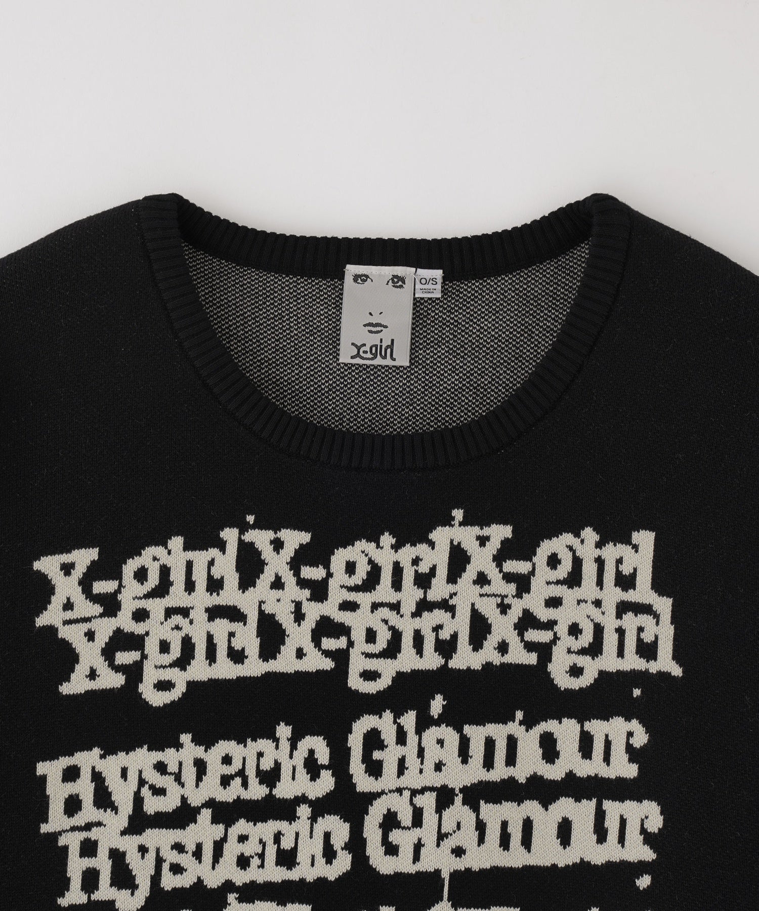 X-girl x HYSTERIC GLAMOUR KNIT TOP