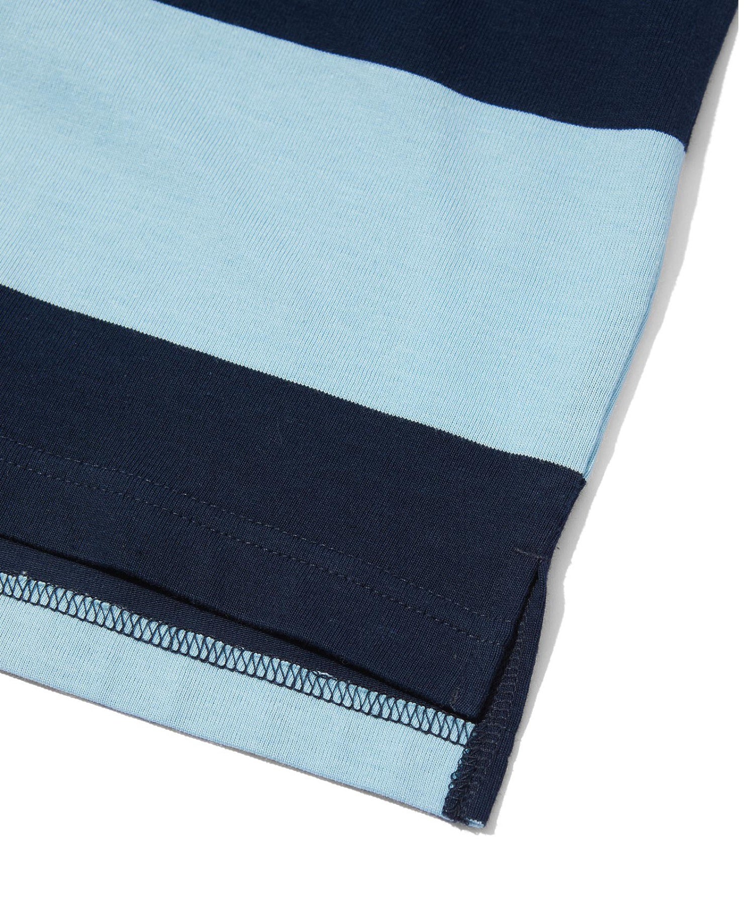CONTRAST RIB STRIPED HOODED TOP
