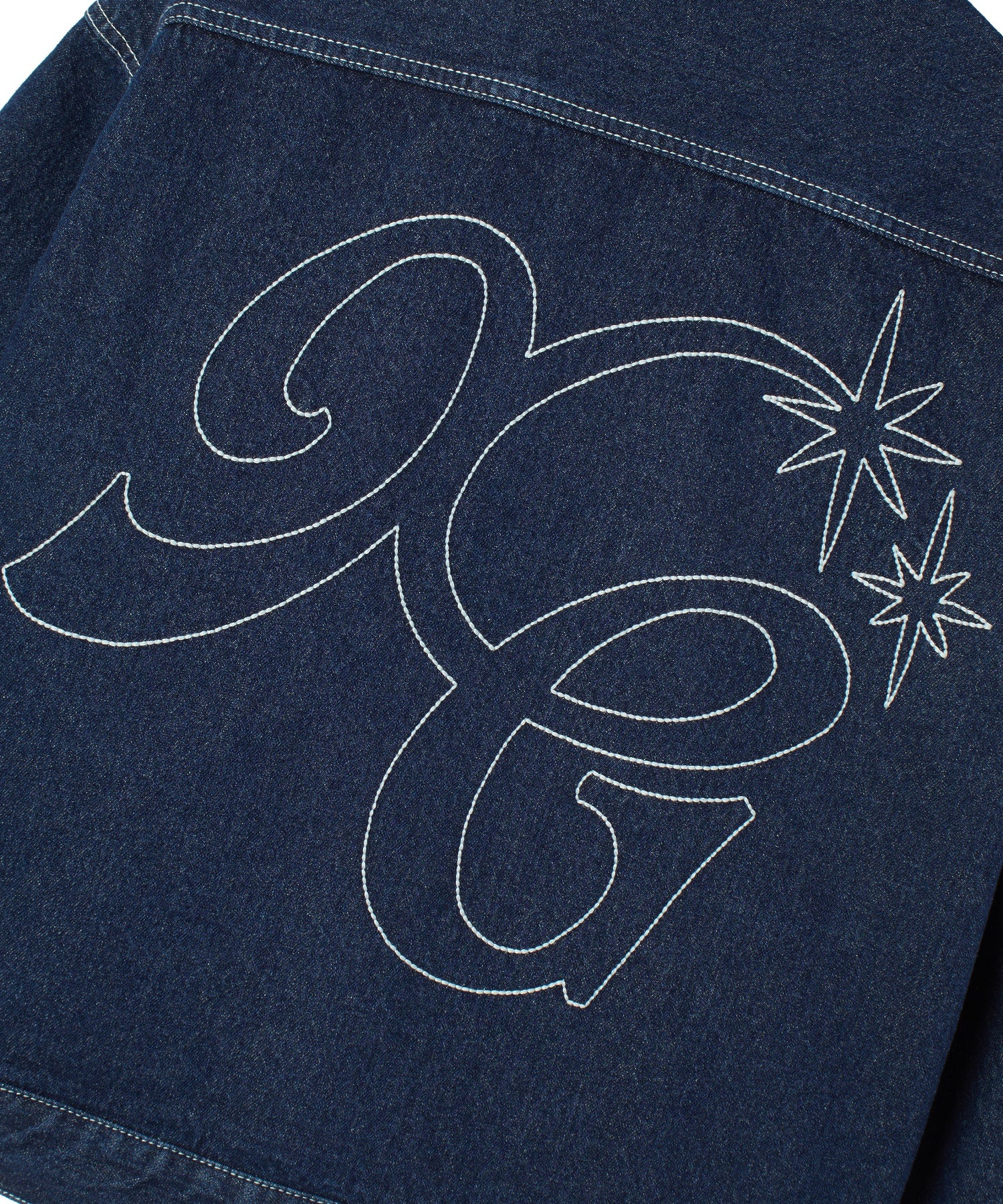 LOGO MARK STITCHED DENIM JACKET