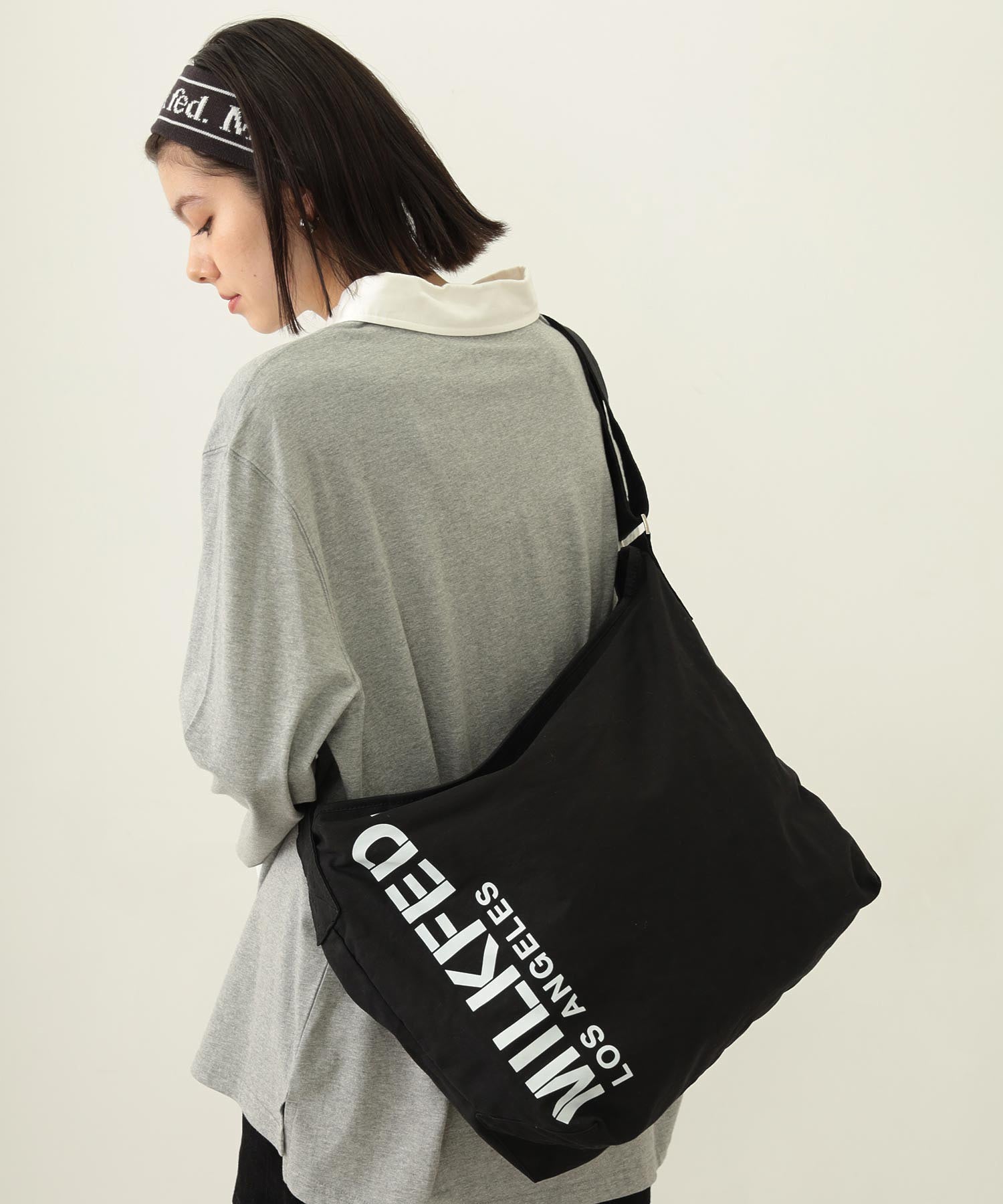 STENCIL LOGO SHOULDER BAG MILKFED.