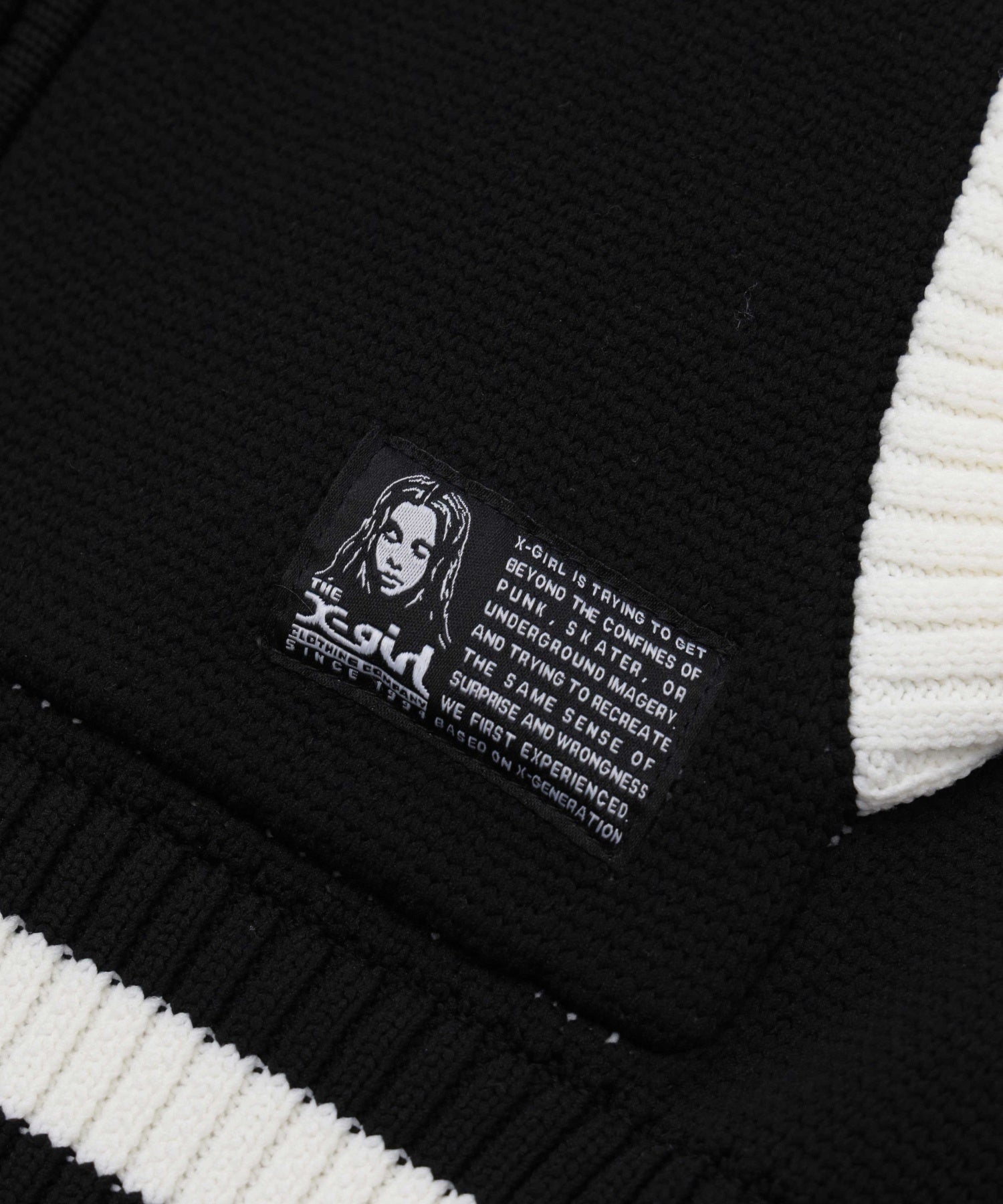 PATCH AND JACQUARD STADIUM KNIT JACKET