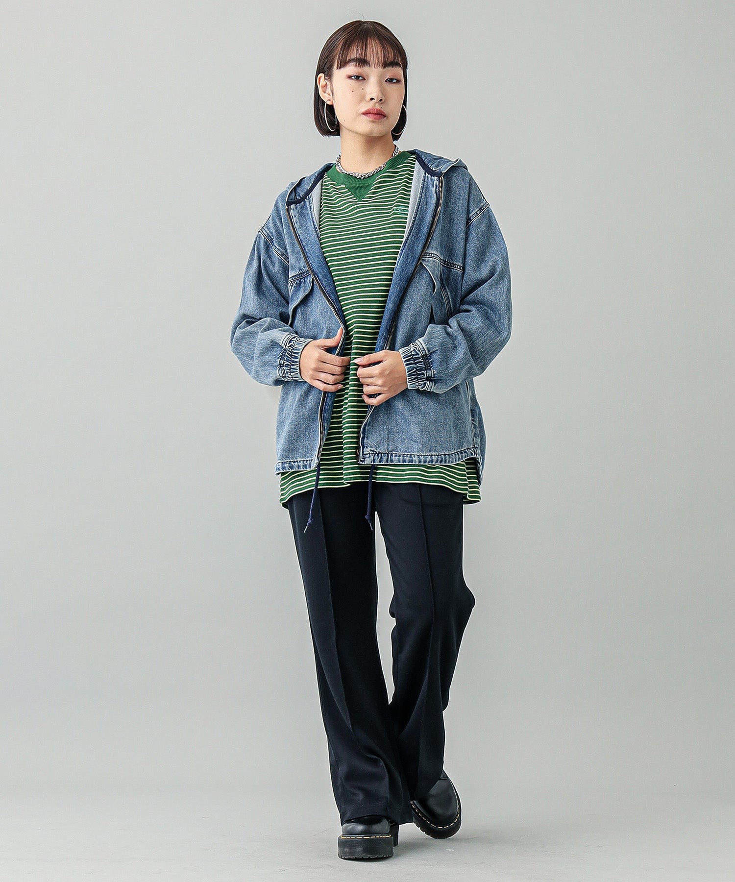 model　H:161cm 着用サイズ:M