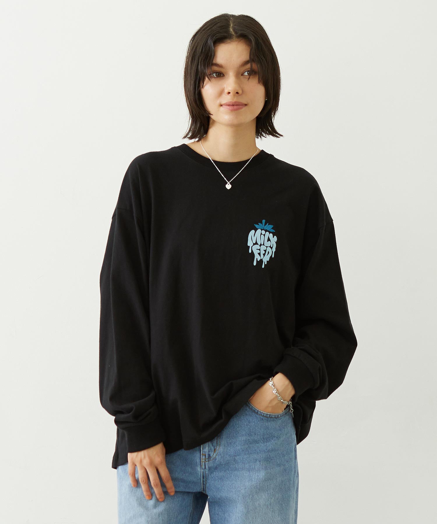 MELTY STRAWBERRY WIDE L/S TEE