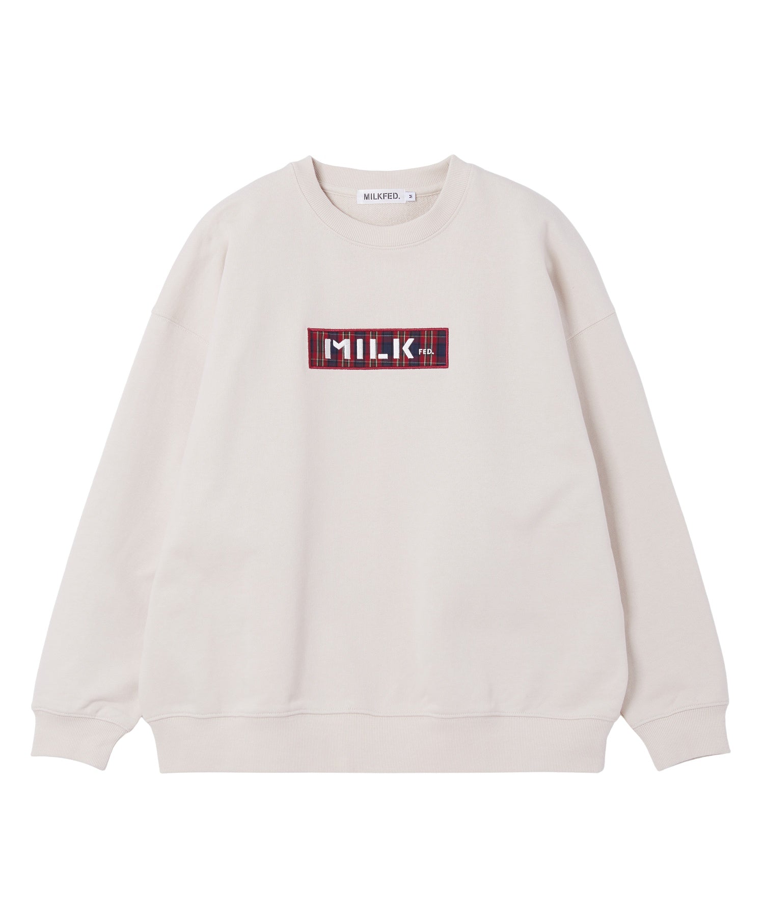 CHECKERED BAR LOGO SWEAT TOP