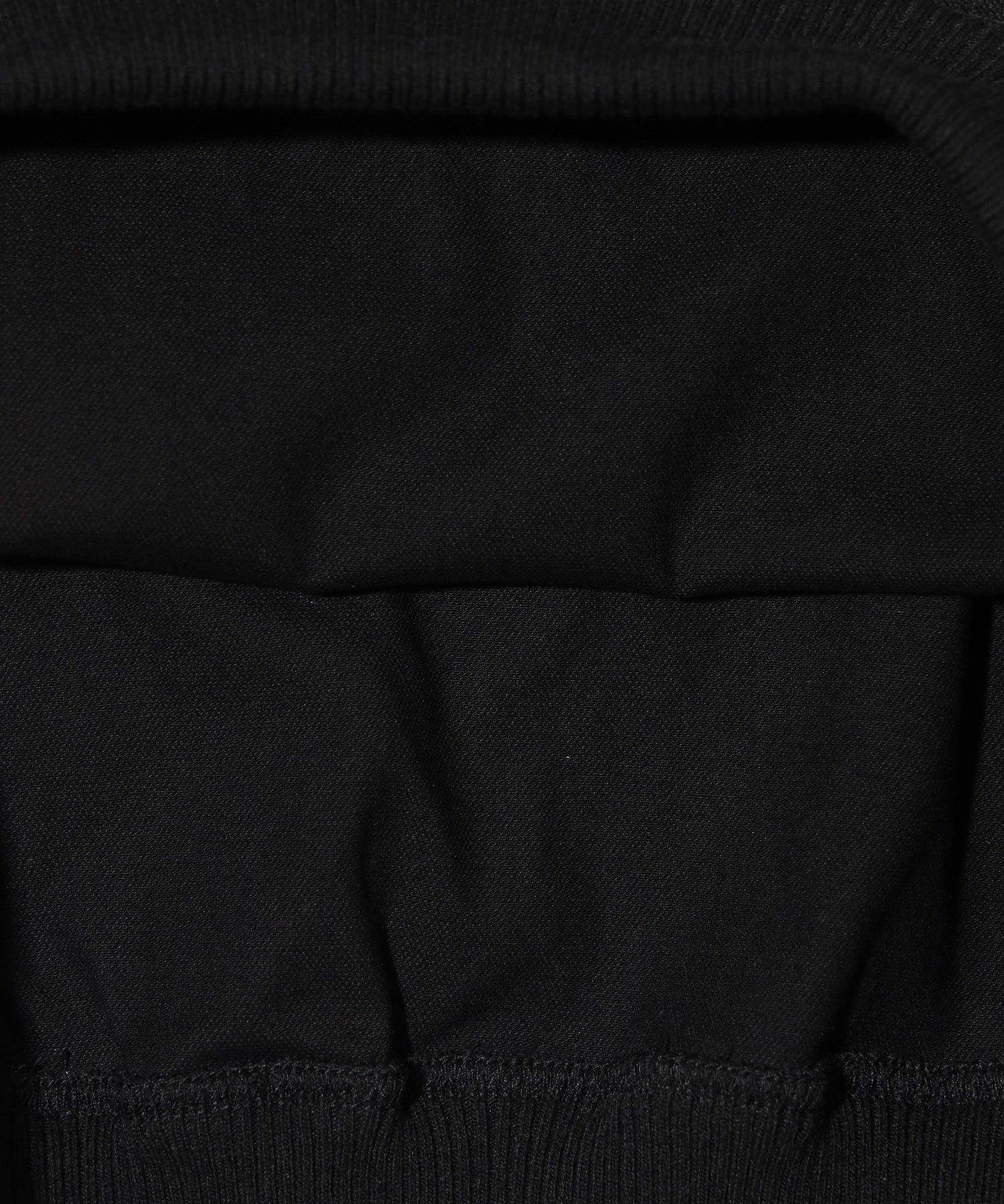 WOVEN CROPPED CREWNECK TOP