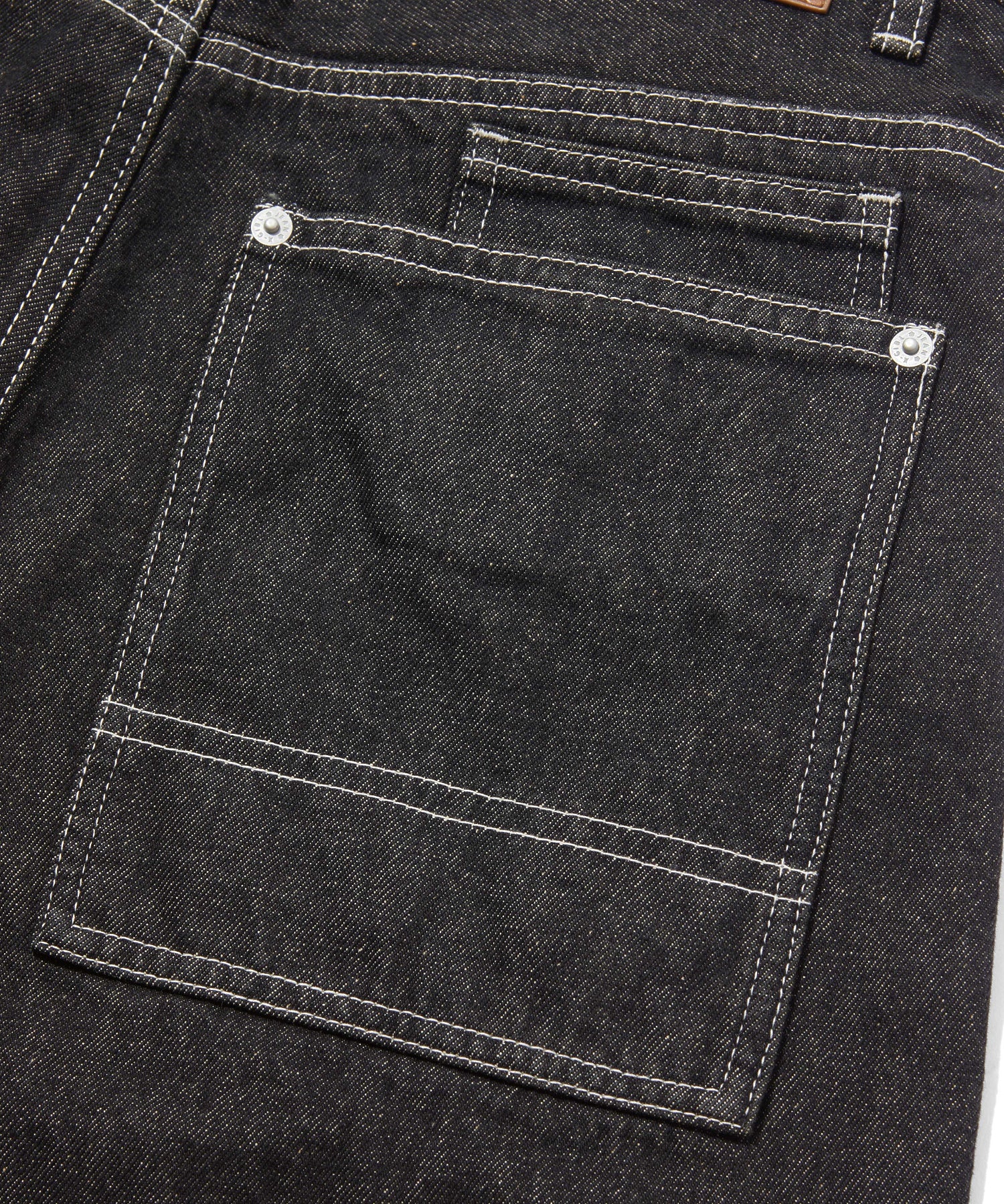 LOOP WITH BUCKLE WIDE LEG DENIM PANTS