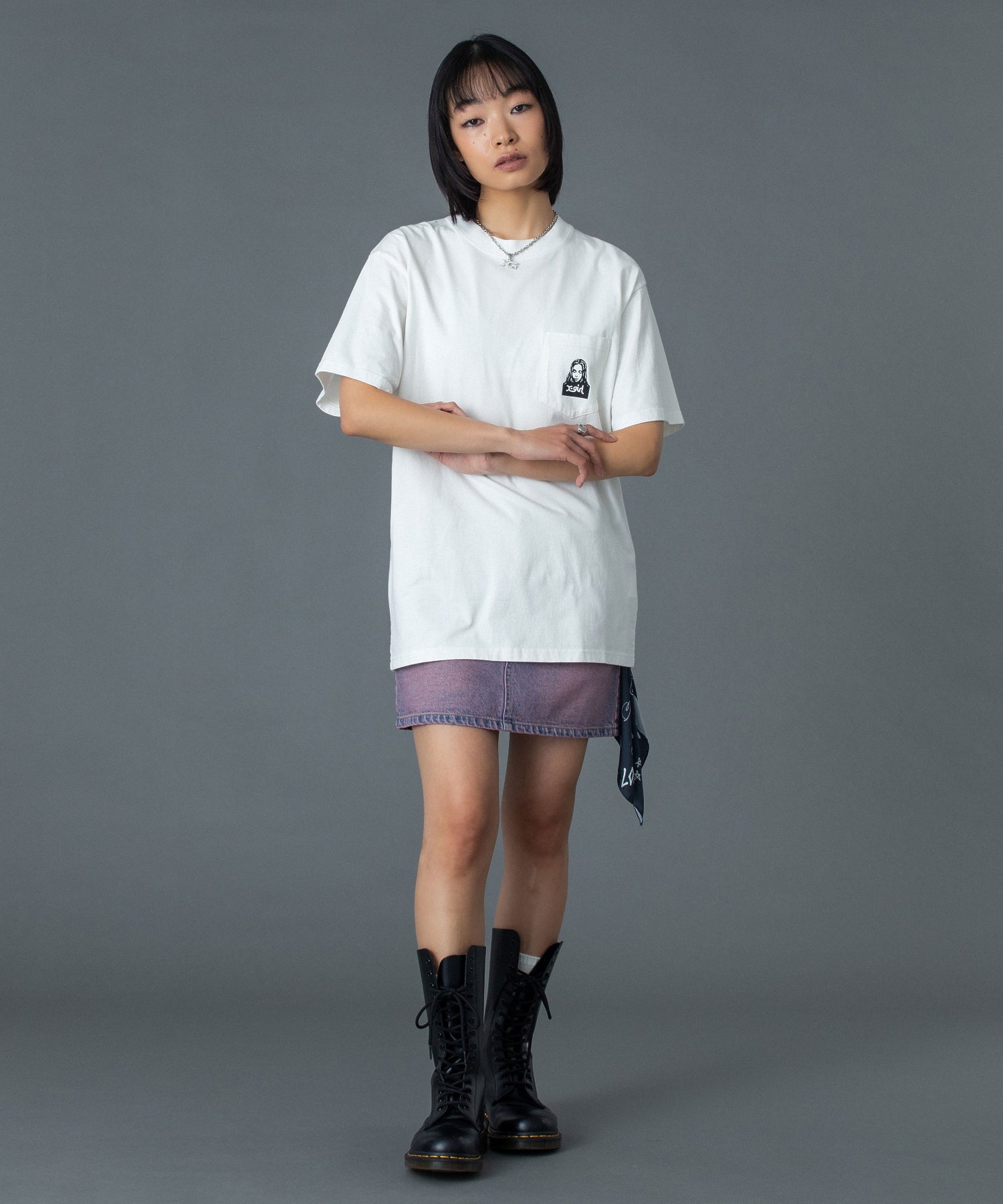 FACE AND WORDS POCKET S/S TEE