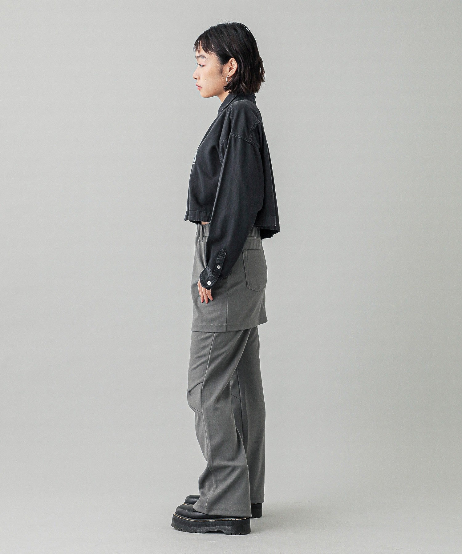 FACE 2WAY LENGTH L/S SHIRT