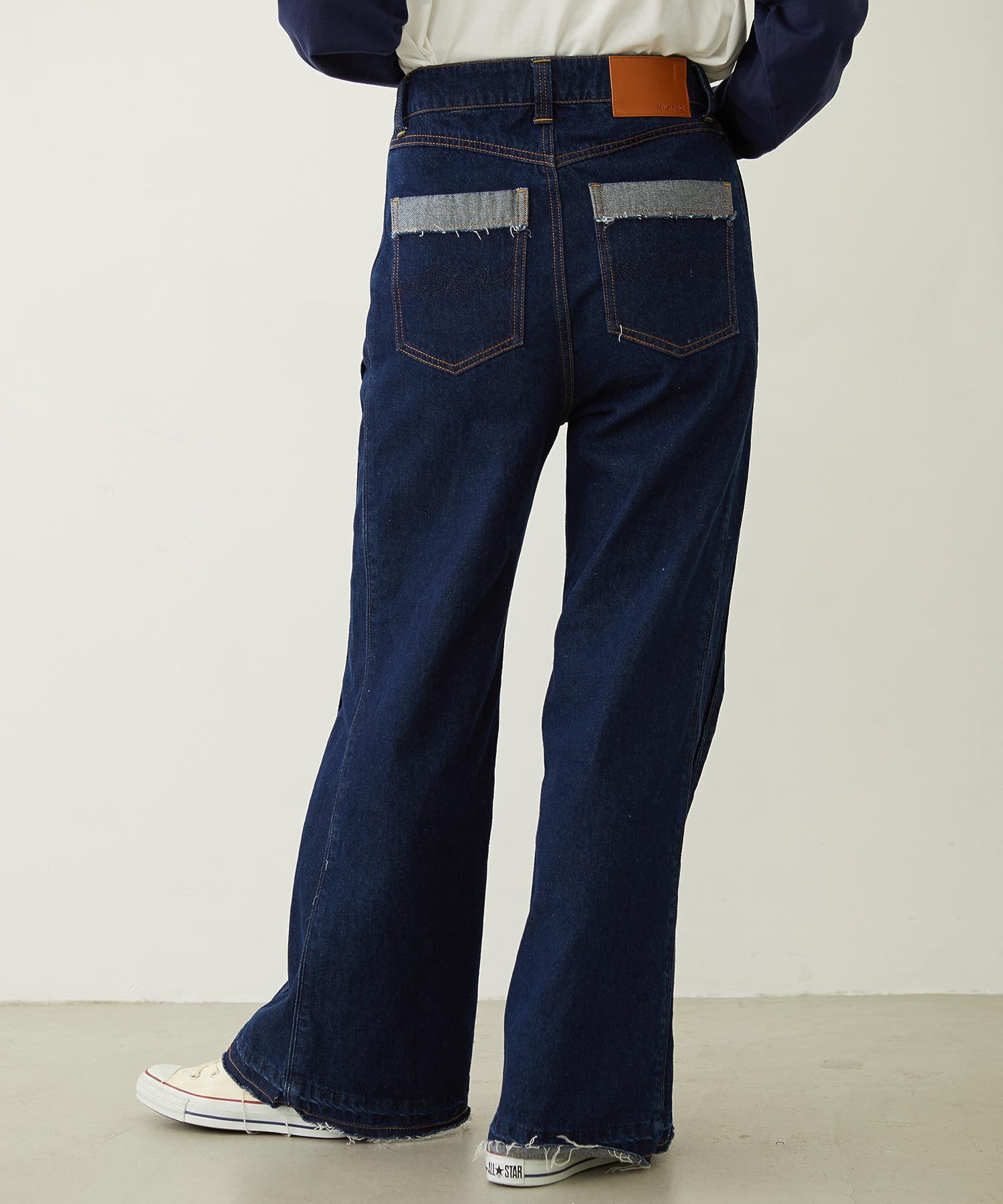 FLARED DENIM PANTS