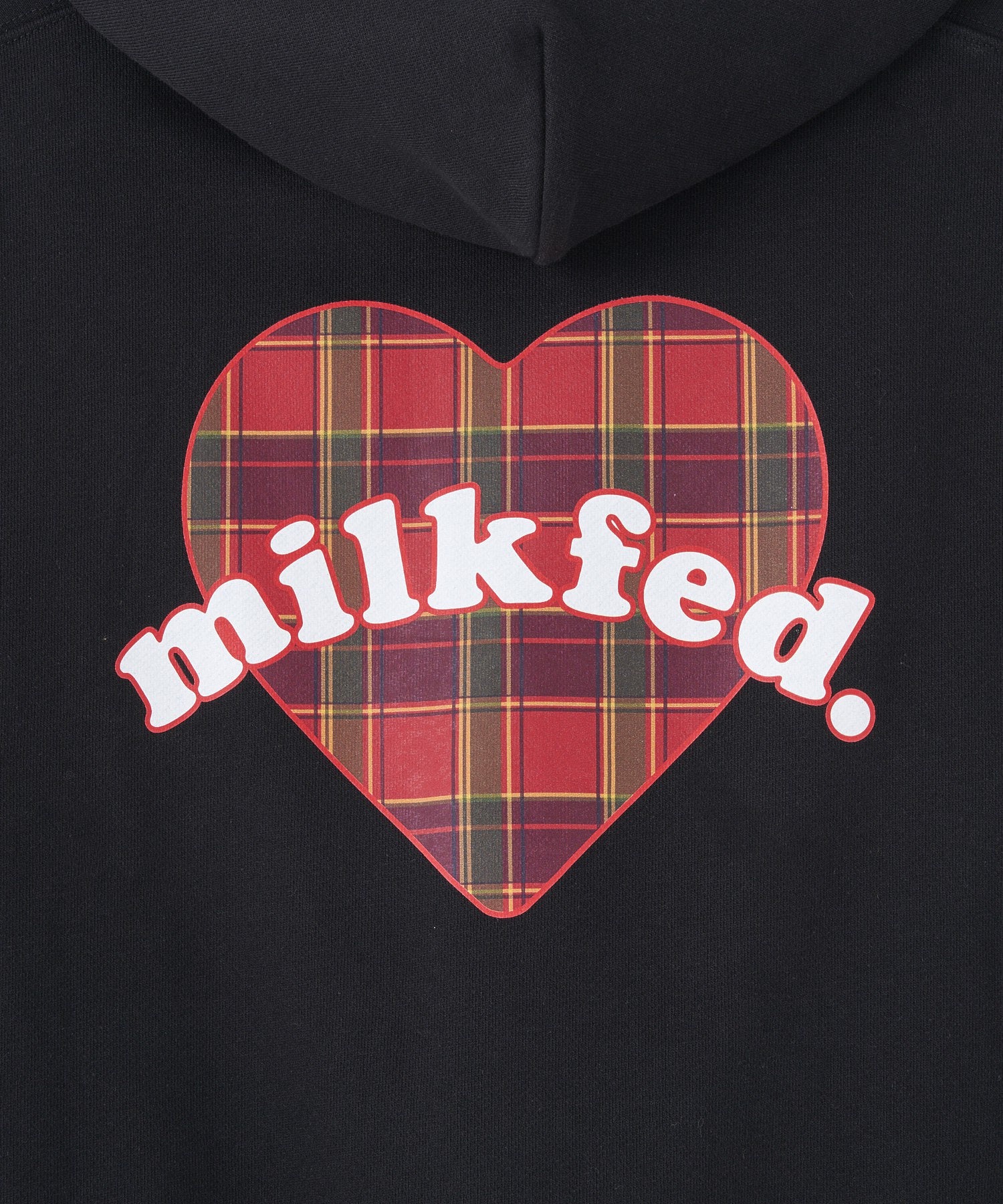 PLAID HEART SWEAT HOODIE