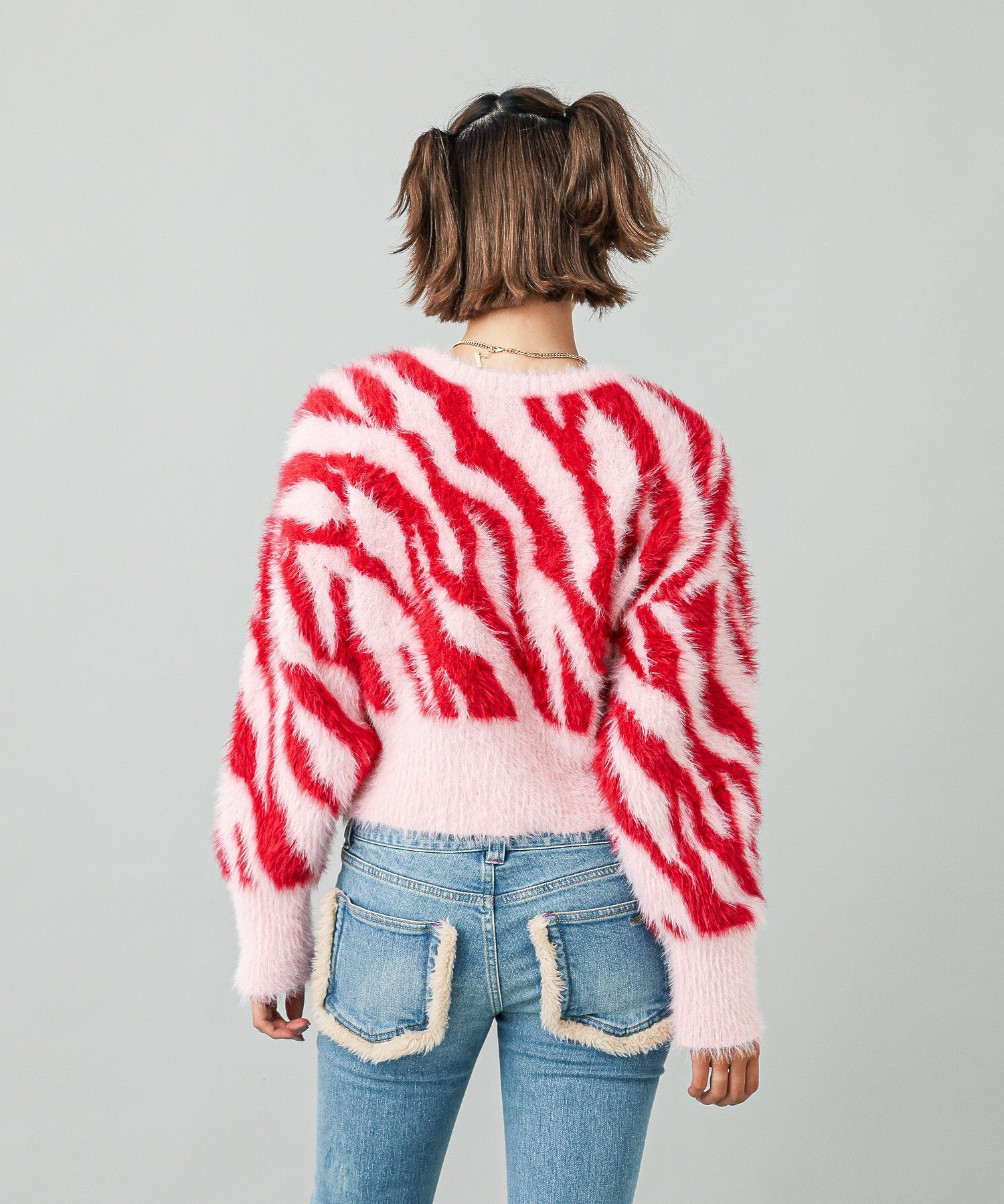 ZEBRA 2WAY KNIT CARDIGAN