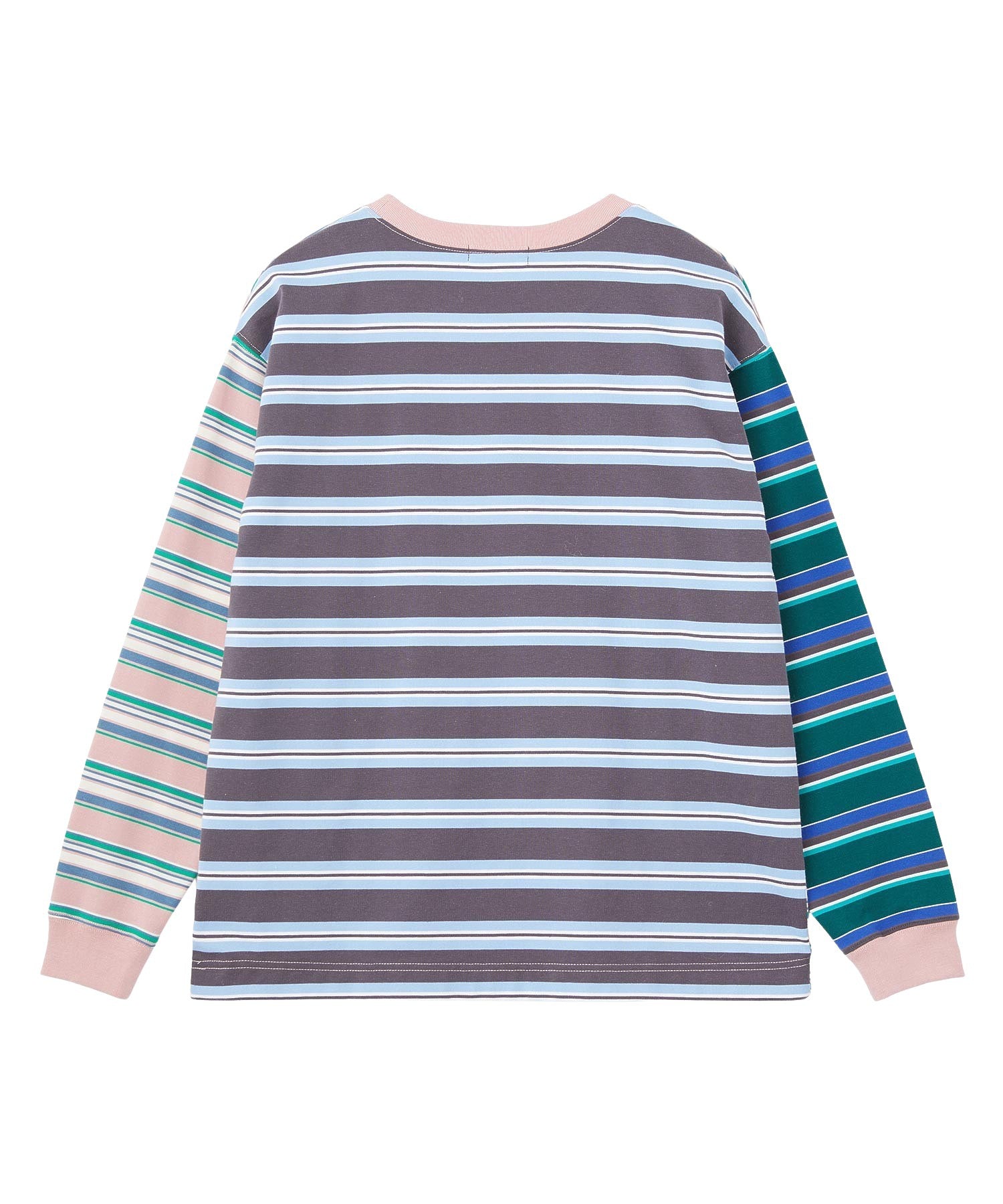 THREE PATTERN STRIPE L/S TOP