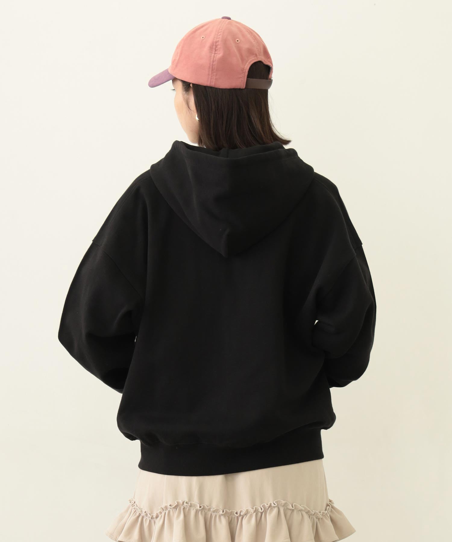 COLLEGE PATCH ZIP UP HOODIE